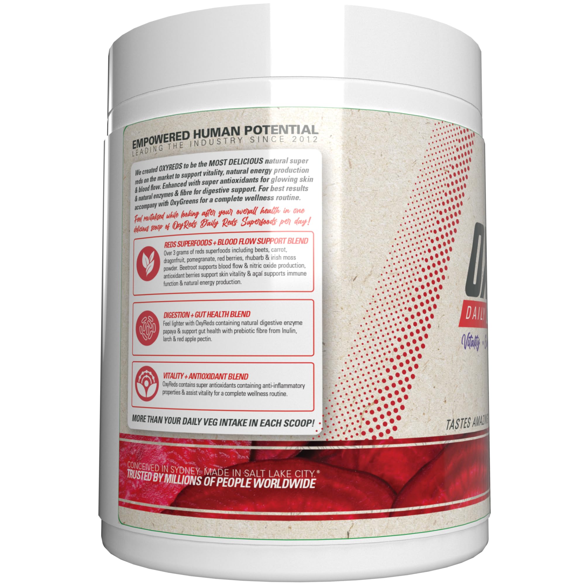 EHP Labs OxyReds Nitric Oxide Booster Supplement - 30 Servings for Enhanced Blood Flow, Energy & Performance | Pre-Workout, Post-Workout & Daily Fitness Support