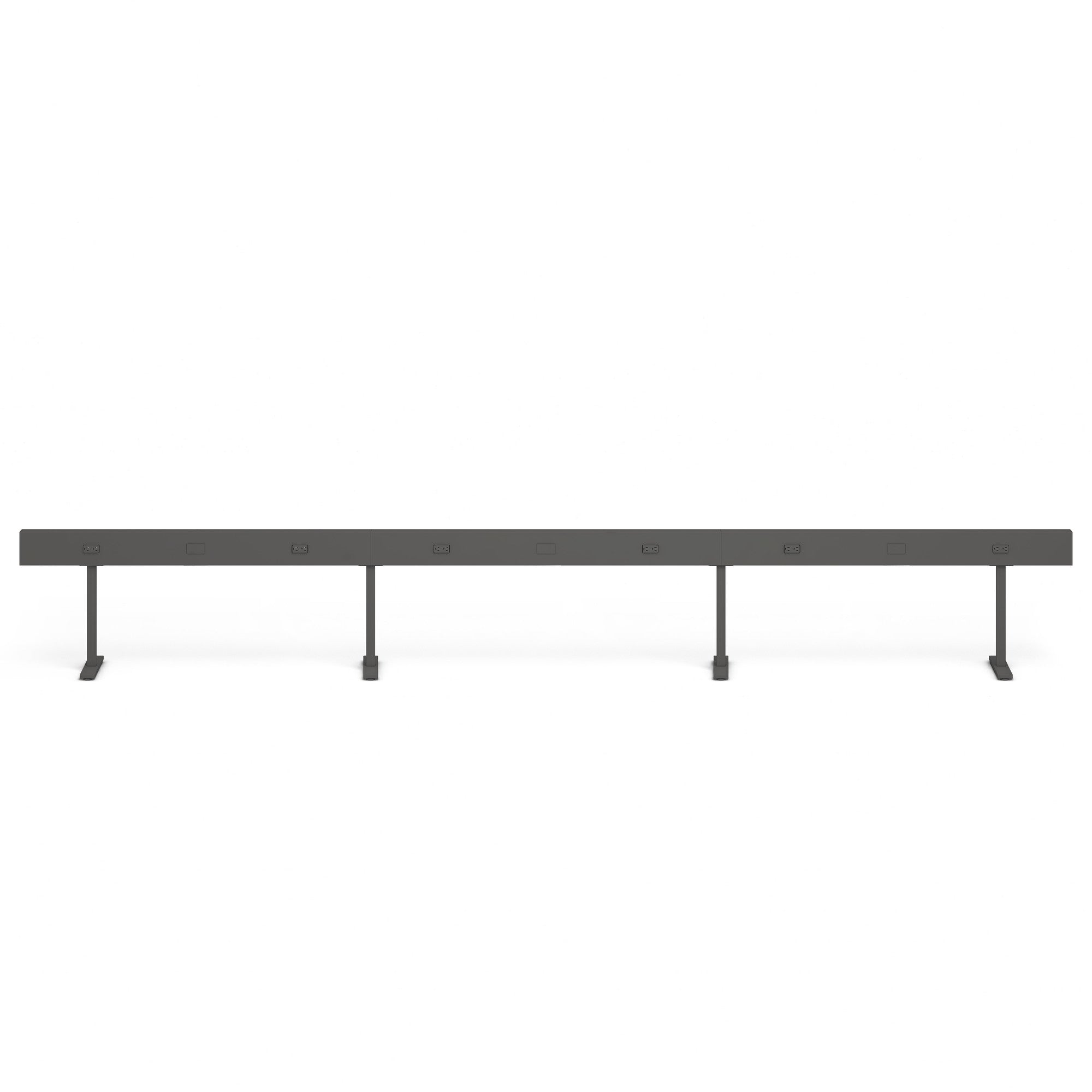 Boom Power Rail with Square Legs - Heavy Duty Adjustable Support for Stage Lighting, DJ Equipment, and Event Setups