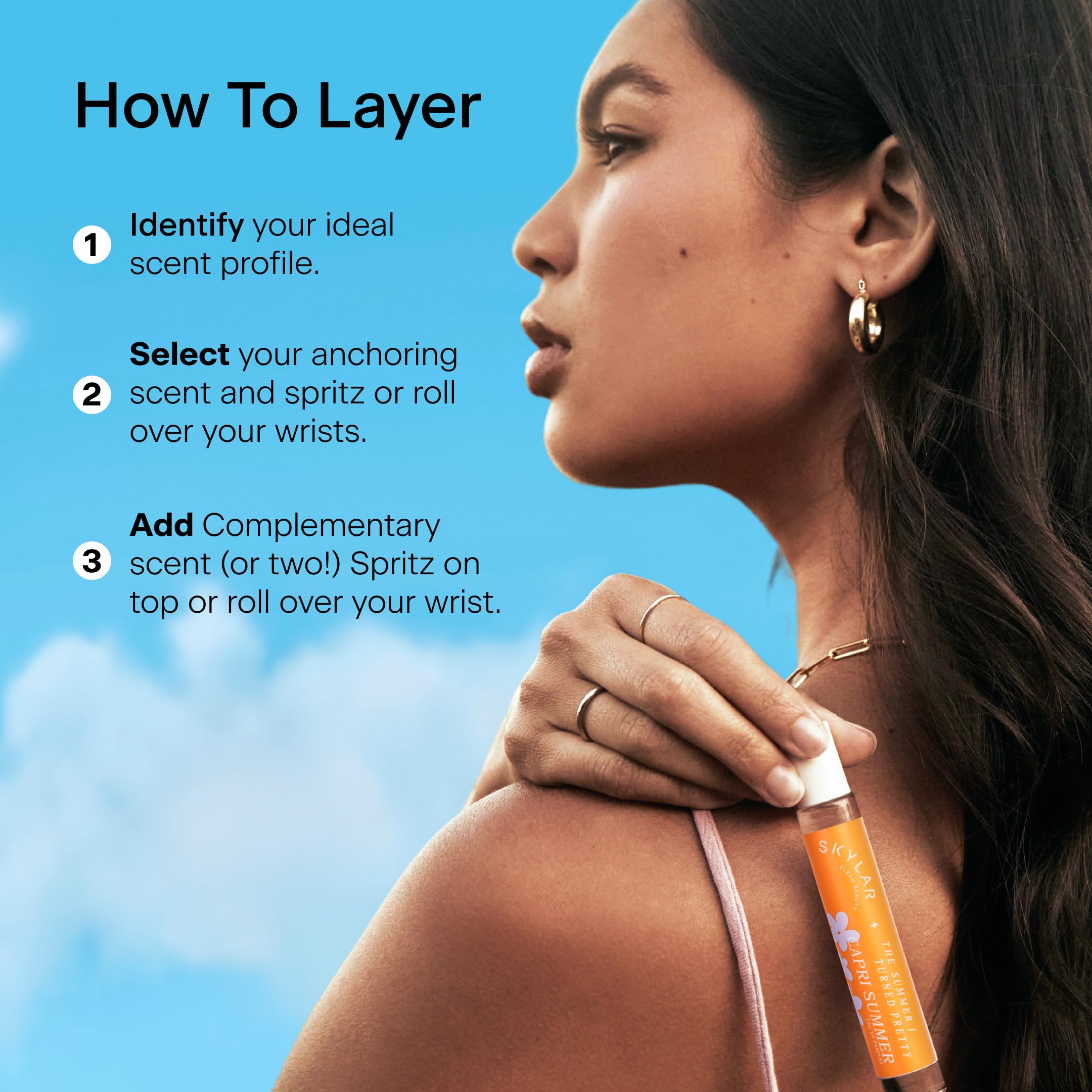Skylar The Summer I Turned Pretty Salt Air Eau de Parfum - Hypoallergenic Vegan Perfume for Women & Men | Clean Fragrance with Driftwood & Seaweed Notes | Sensitive Skin Safe | Perfect for Beach Days, Summer Vacations & Everyday Freshness