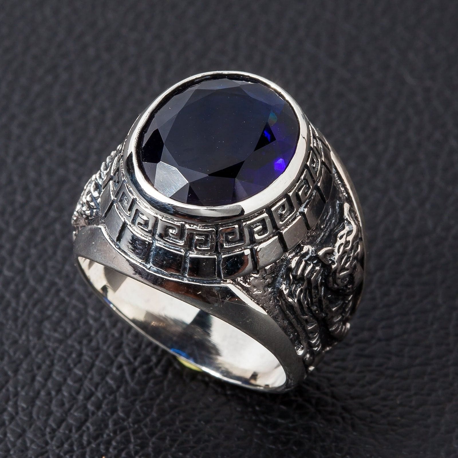 Exquisite Japanese Tiger Dragon Sterling Silver Ring for Men - Handcrafted Jewelry for Gifts, Weddings & Special Occasions