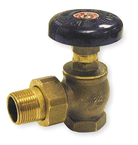Bronze Angle Radiator Valve 1 1/4 in NPT - Steam & Water Control Valve for Heating Systems - Perfect for Home Radiators, HVAC Systems, and Industrial Plumbing Applications