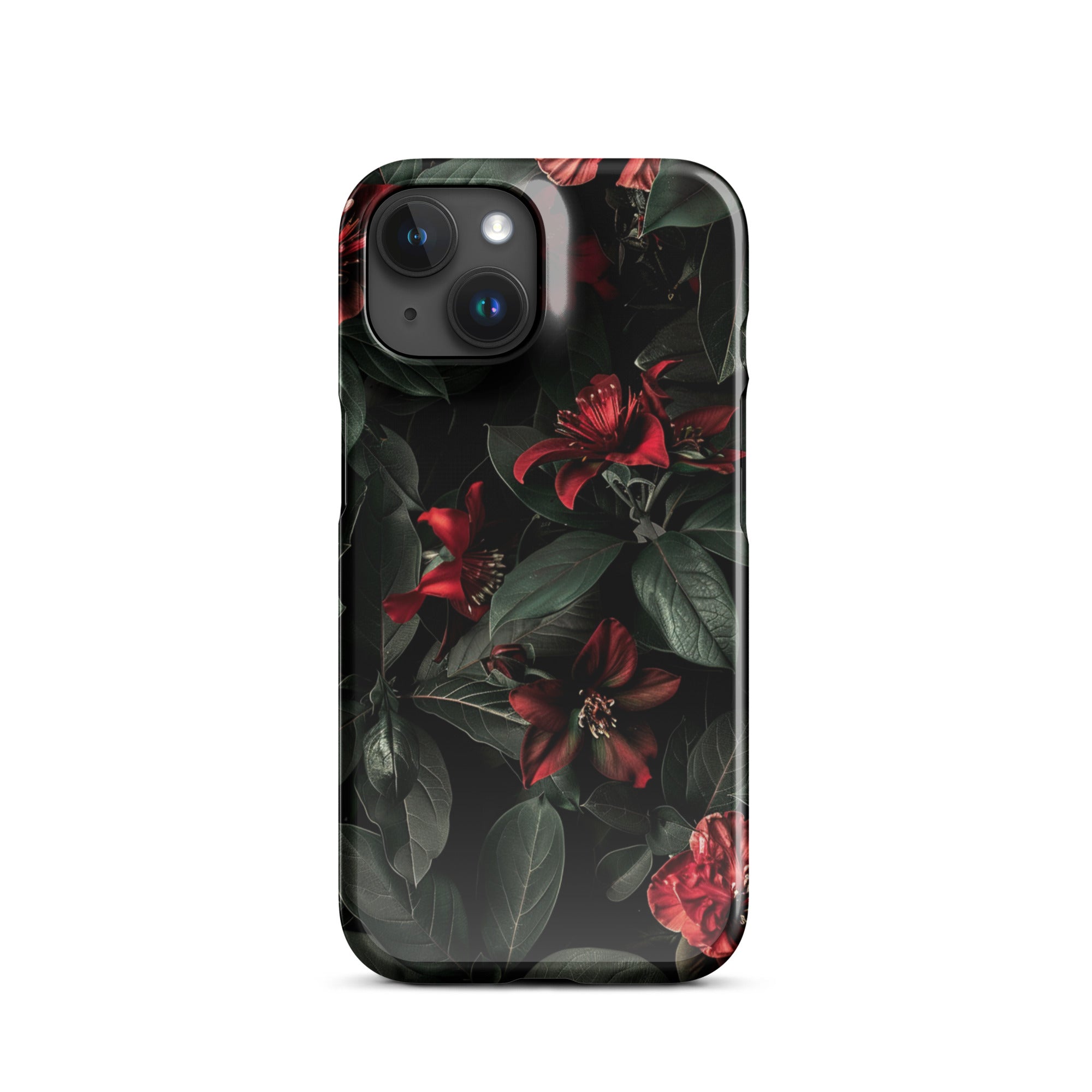 Floral Pattern iPhone Snap Case - Stylish Protective Cover for iPhone 11/12/13/14/15 Pro Max - Perfect for Everyday Use, Travel & Fashion Accessories