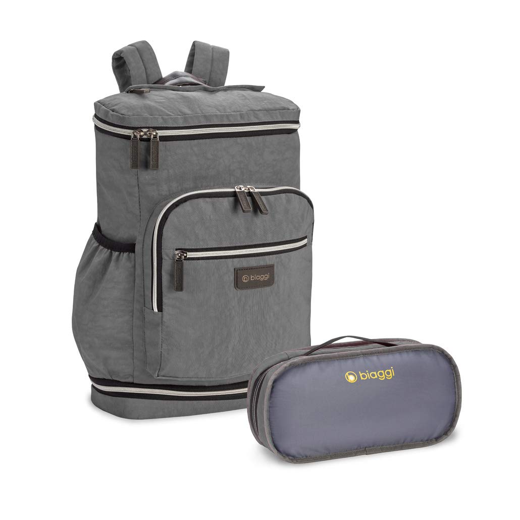 Biaggi Zipsak TSA-Friendly Travel Laptop Backpack for 16-Inch Notebook - Stylish & Durable Computer Bag for Men & Women - Perfect for College, Business Trips, Work Commute & Air Travel