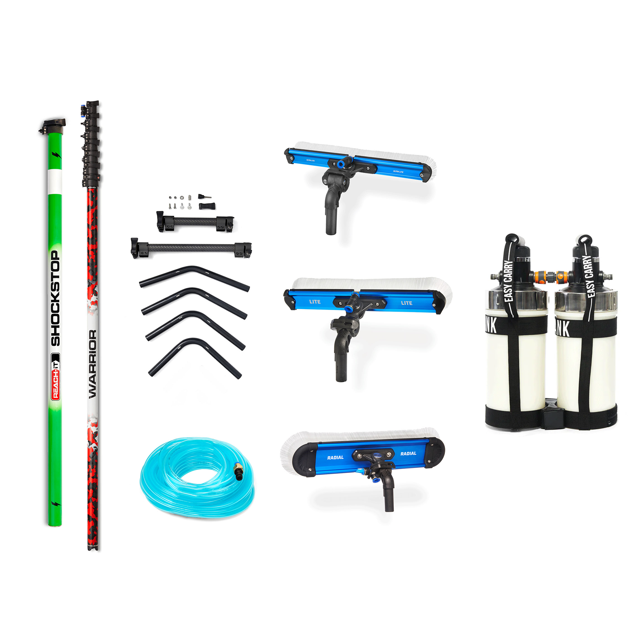 REACH Professional Extendable Pole Pack - Telescopic Pole for Cleaning, Painting & Maintenance - Perfect for High Ceilings, Walls & Hard-to-Reach Areas