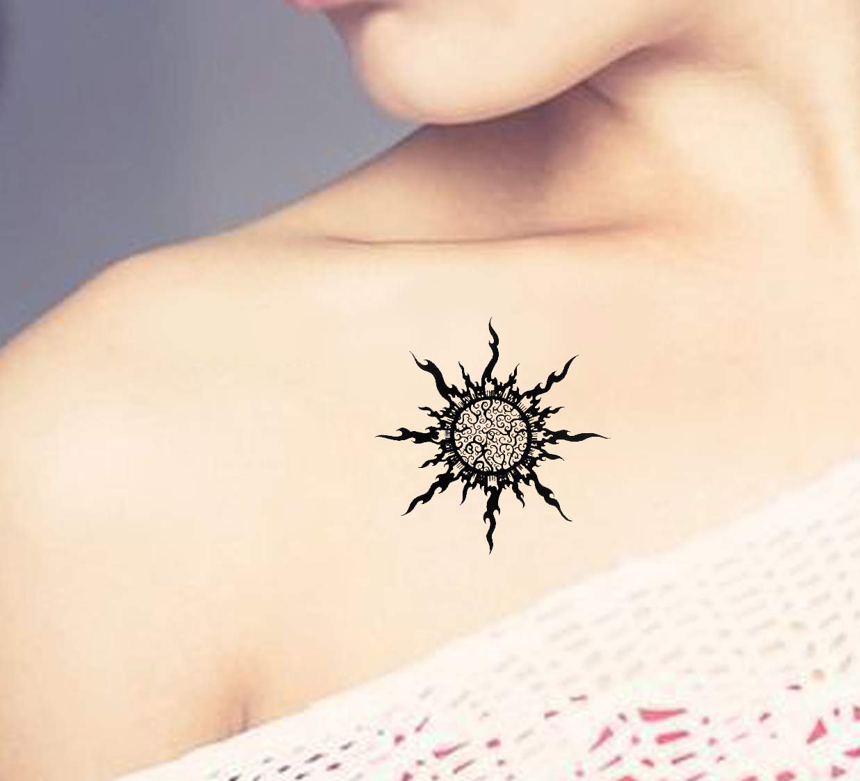 Waterproof Temporary Tattoo Stickers for Men & Women - 3D Realistic Flowers, Butterflies, Stars, Angels, Wolves & Armband Designs (60mm x 105mm, Pack of 30) - Perfect for Parties, Halloween, Cosplay & Body Art