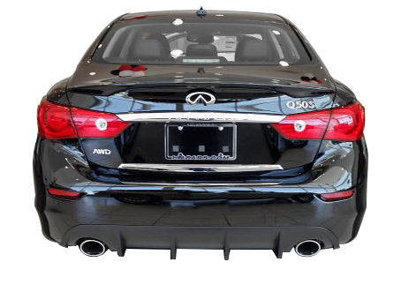 2014-2017 Infiniti Q50 Rear Diffuser Unpainted - KB11222 - Perfect for Car Customization & Performance Upgrades