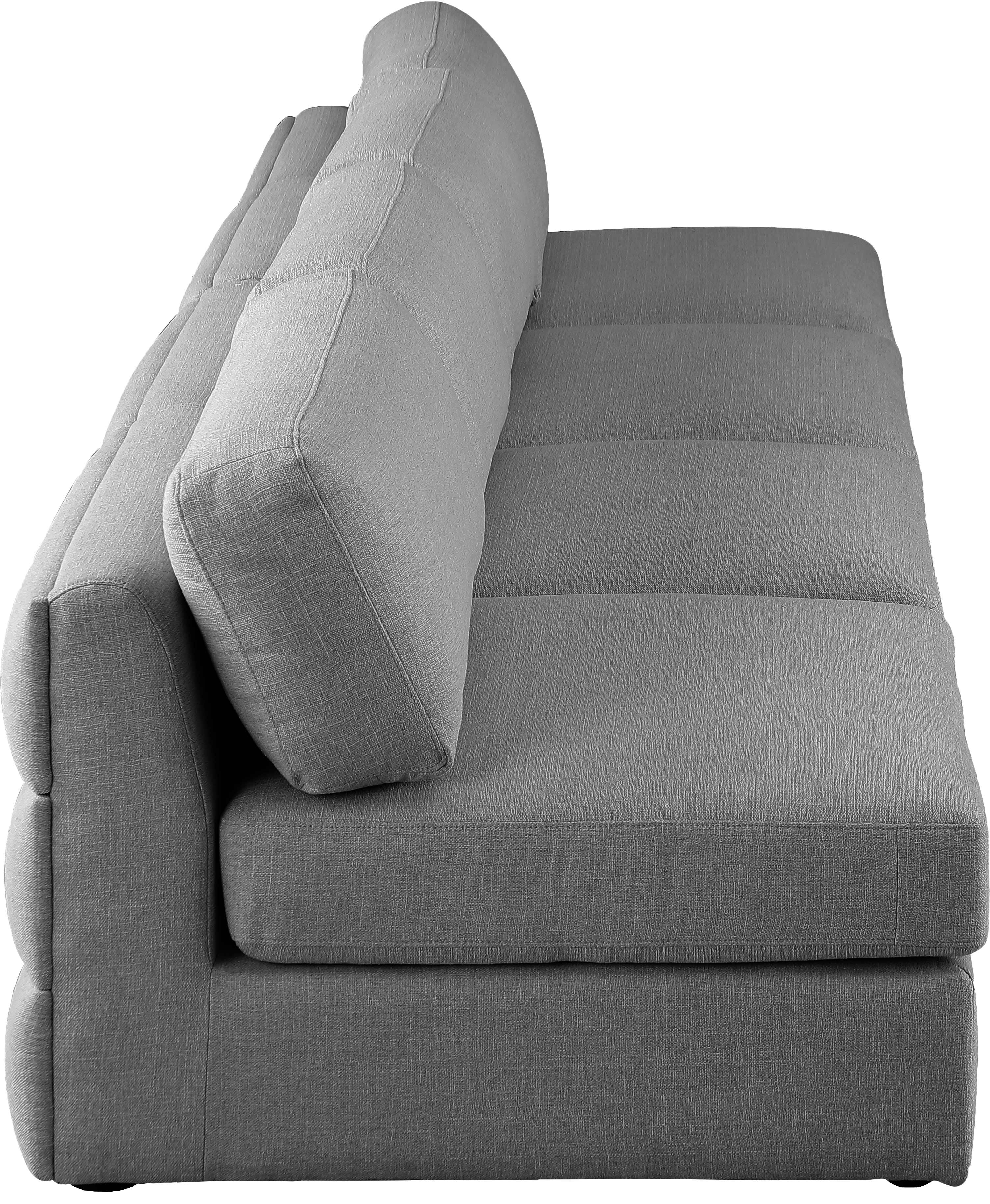 Beckham Durable Linen Textured Fabric Modular Sofa - Modern Sectional Couch for Living Room, Lounge & Family Room Comfort