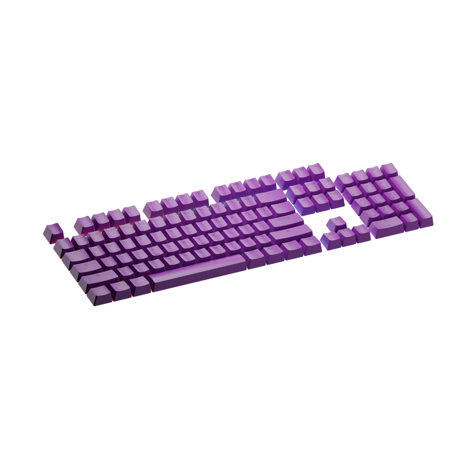 Epic Purple Keycaps for Mechanical Keyboards - Durable PBT Keycaps for Gaming & Typing - Perfect for PC, Mac & Laptop Keyboards (US Layout)