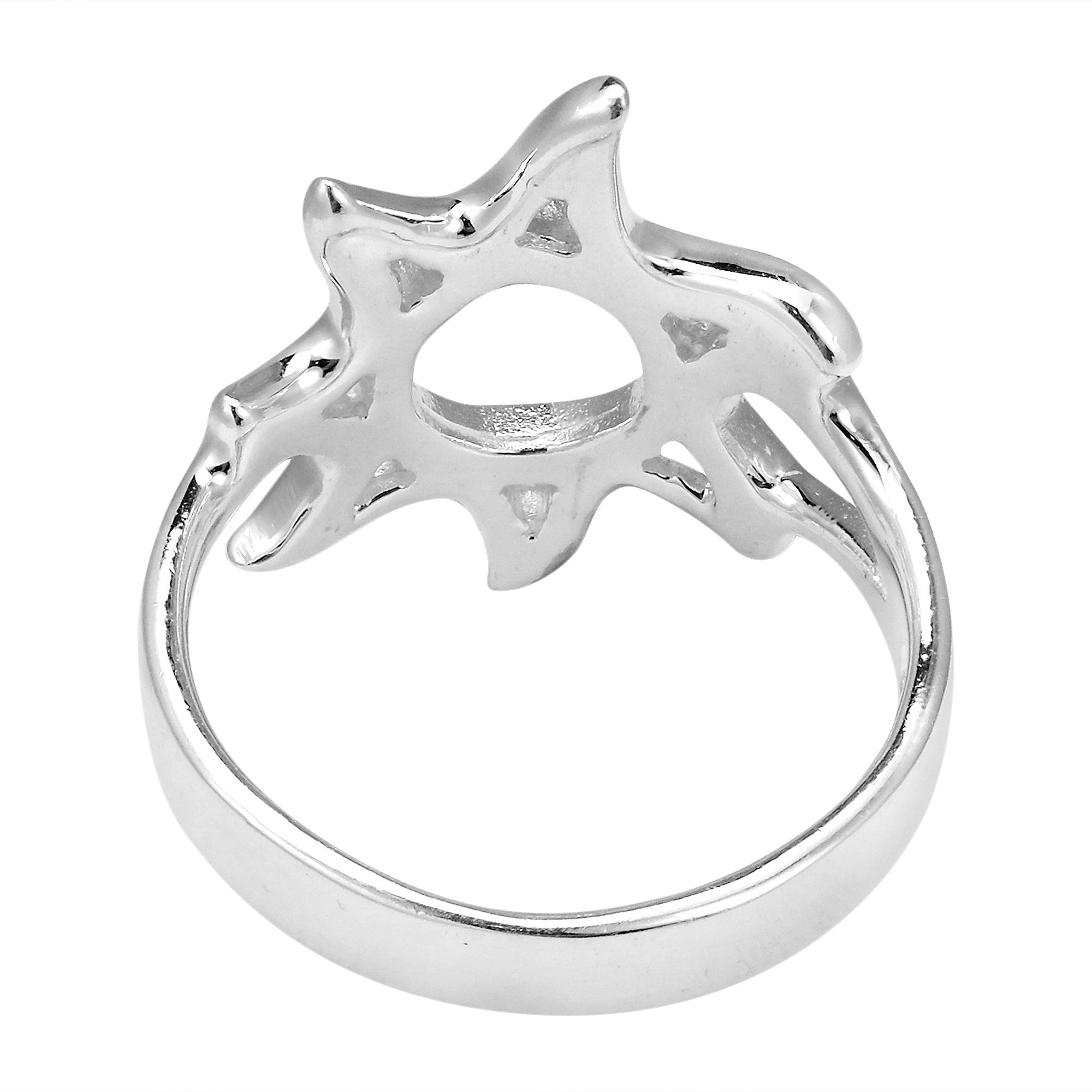 AeraVida .925 Sterling Silver Sunshine Adjustable Ring for Women – Summer Fun Jewelry Gift for Beach Vacation, Outdoor Activities & Everyday Wear