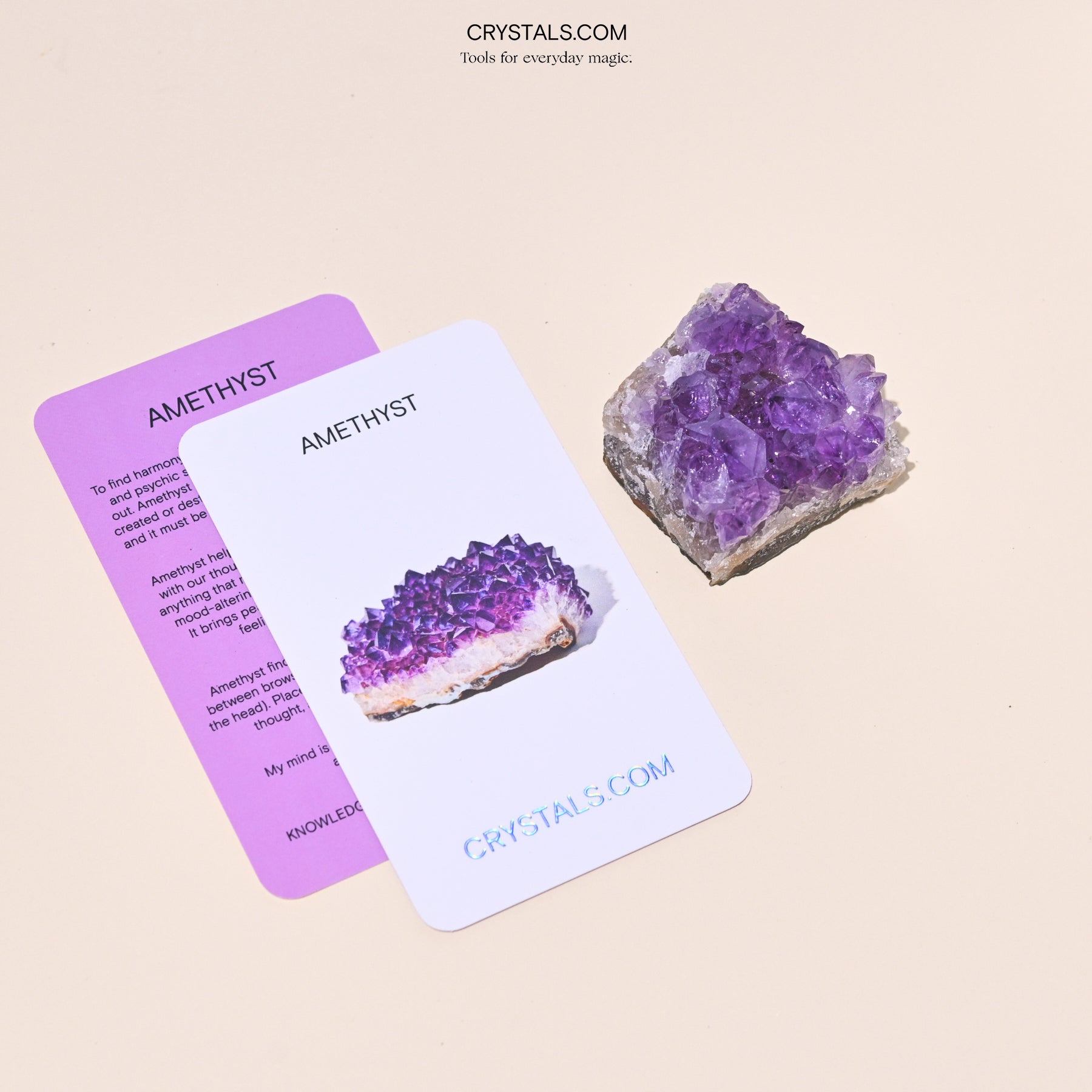 Natural Brazilian Amethyst Cluster - Raw Purple Crystal Specimen for Healing, Meditation & Home Decor | Spiritual Gifts, Reiki Energy Stone, Feng Shui Display
