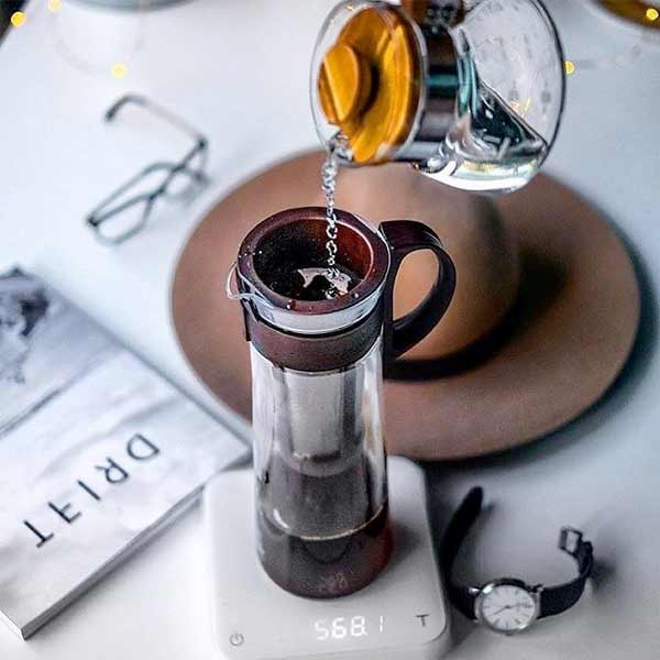 Hario Cold Brew Coffee Maker 1L - Iced Coffee Maker for Smooth & Flavorful Cold Brew at Home, Office, or Travel