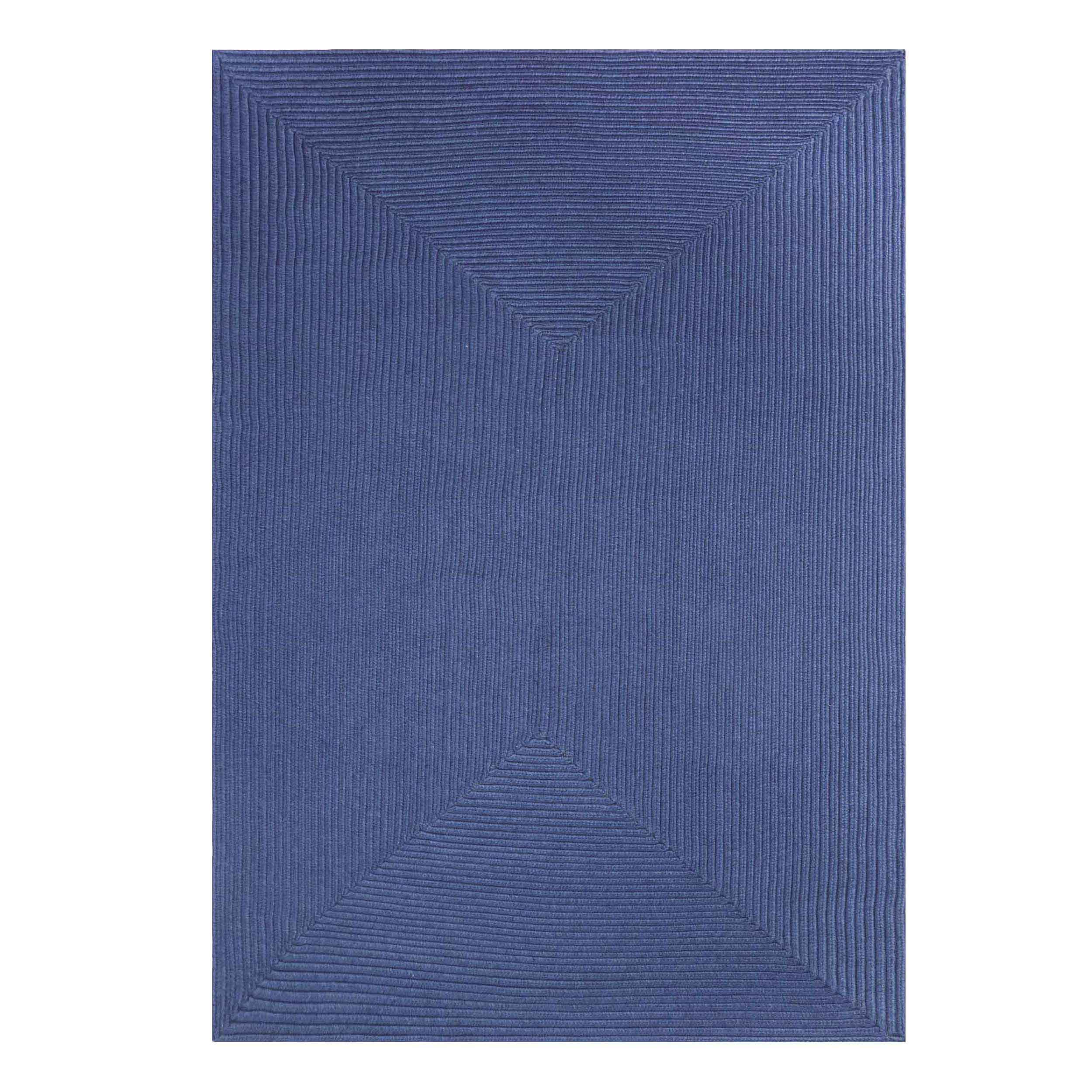 Bohemian Rectangle Braided Area Rug - Non-Slip Indoor Outdoor Rug for Living Room, Bedroom, Patio - Soft Woven Jute Natural Fiber Floor Mat for Home Decor