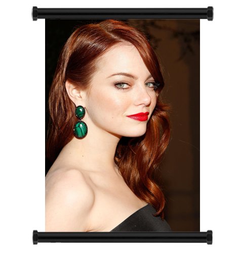 Emma Stone Sexy Actress Fabric Wall Scroll Poster (16