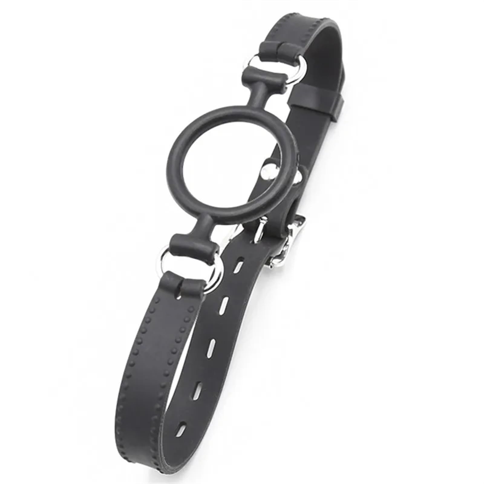 Breathable Soft Silicone Open Mouth Ring Gag - Adjustable O-Ring Oral Gag for BDSM Bondage, Adult Roleplay & Couples Toys - Perfect for Sensory Play, Dominance Scenes & Spicing Up Your Sex Life