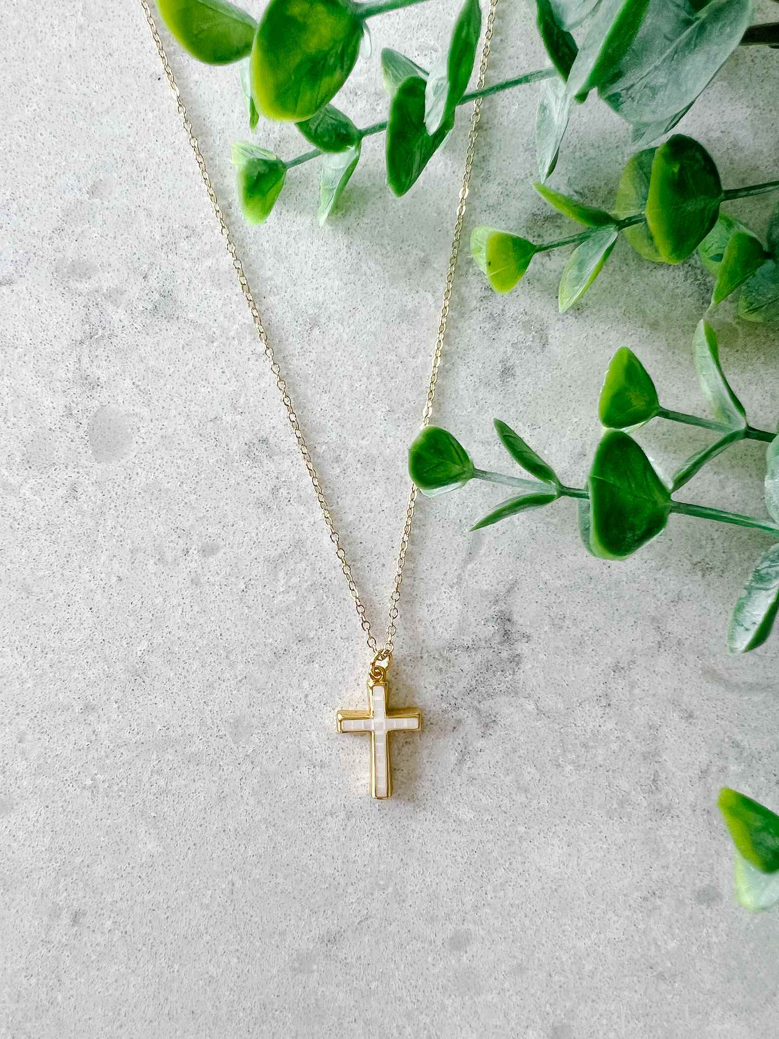 Opal Cross Necklace for Women - Elegant Sterling Silver Pendant with Genuine Opal Gemstone - Perfect for Church, Weddings & Everyday Jewelry