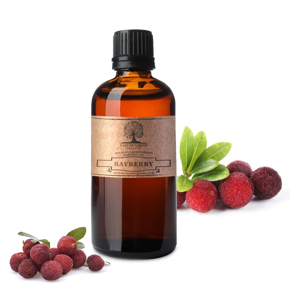 Nature's Note Organics Bayberry Essential Oil - 100% Pure Therapeutic Grade for Aromatherapy, Diffusers & Massage - 4 Fl Oz Bottle for Relaxation & Stress Relief