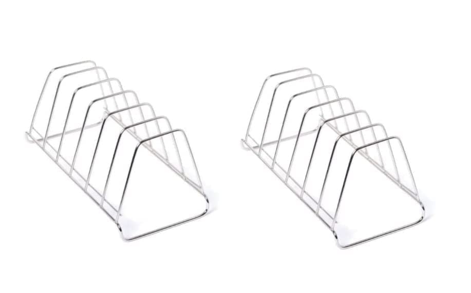 Stainless Steel Plate Rack - 6-Section Kitchen Organizer for Cabinets & Countertops