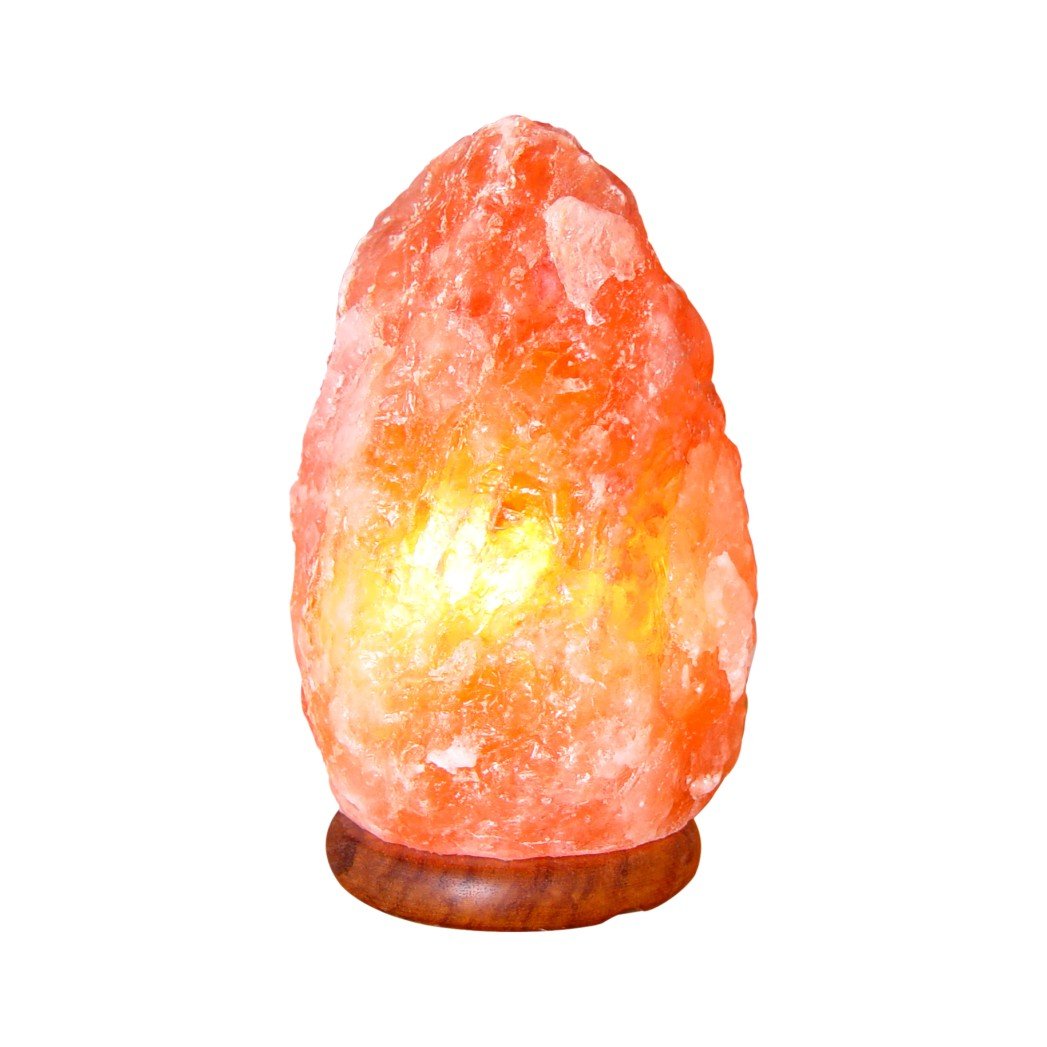 Himalayan Pink Salt Lamp - Natural Air Purifier & Relaxing Night Light for Home, Bedroom, Yoga Studio - Handcrafted with Authentic Himalayan Salt Crystals