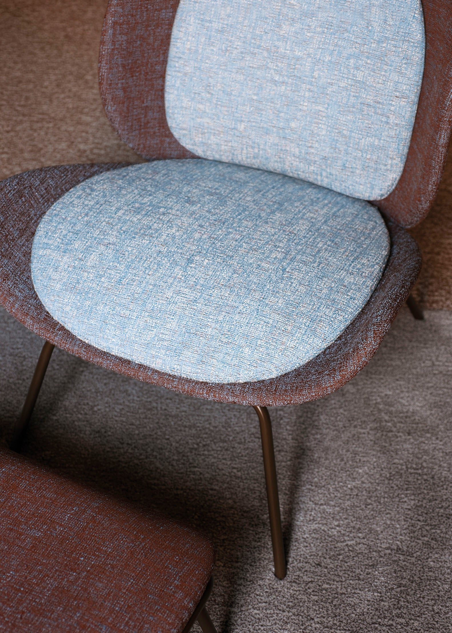 Baltea Lounge Chair by Bross - Modern Accent Chair for Living Room, Bedroom & Office - Comfortable Upholstered Armchair with Wooden Legs - Perfect for Relaxing, Reading & Home Decor