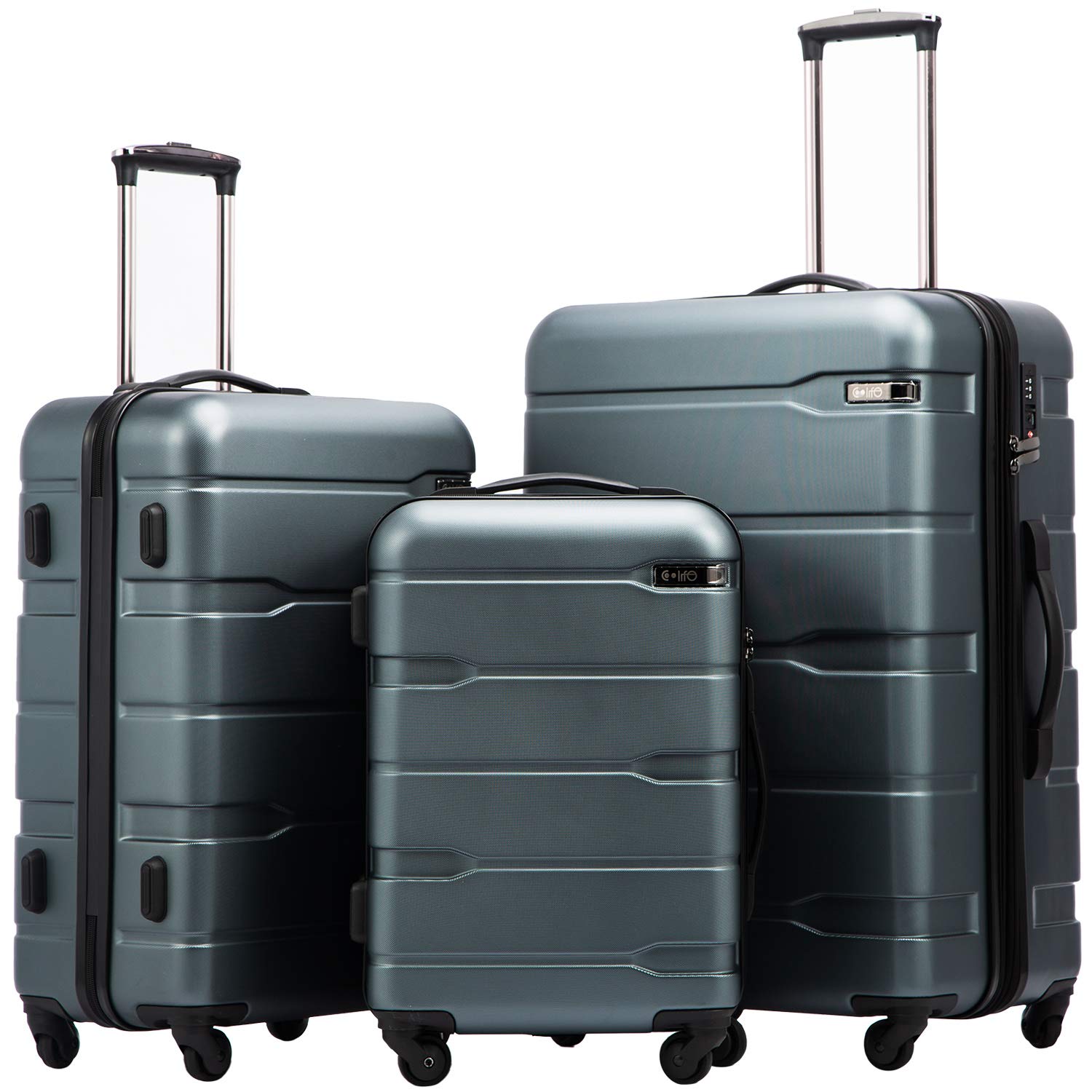 Coolife Expandable 3-Piece Luggage Set - 20