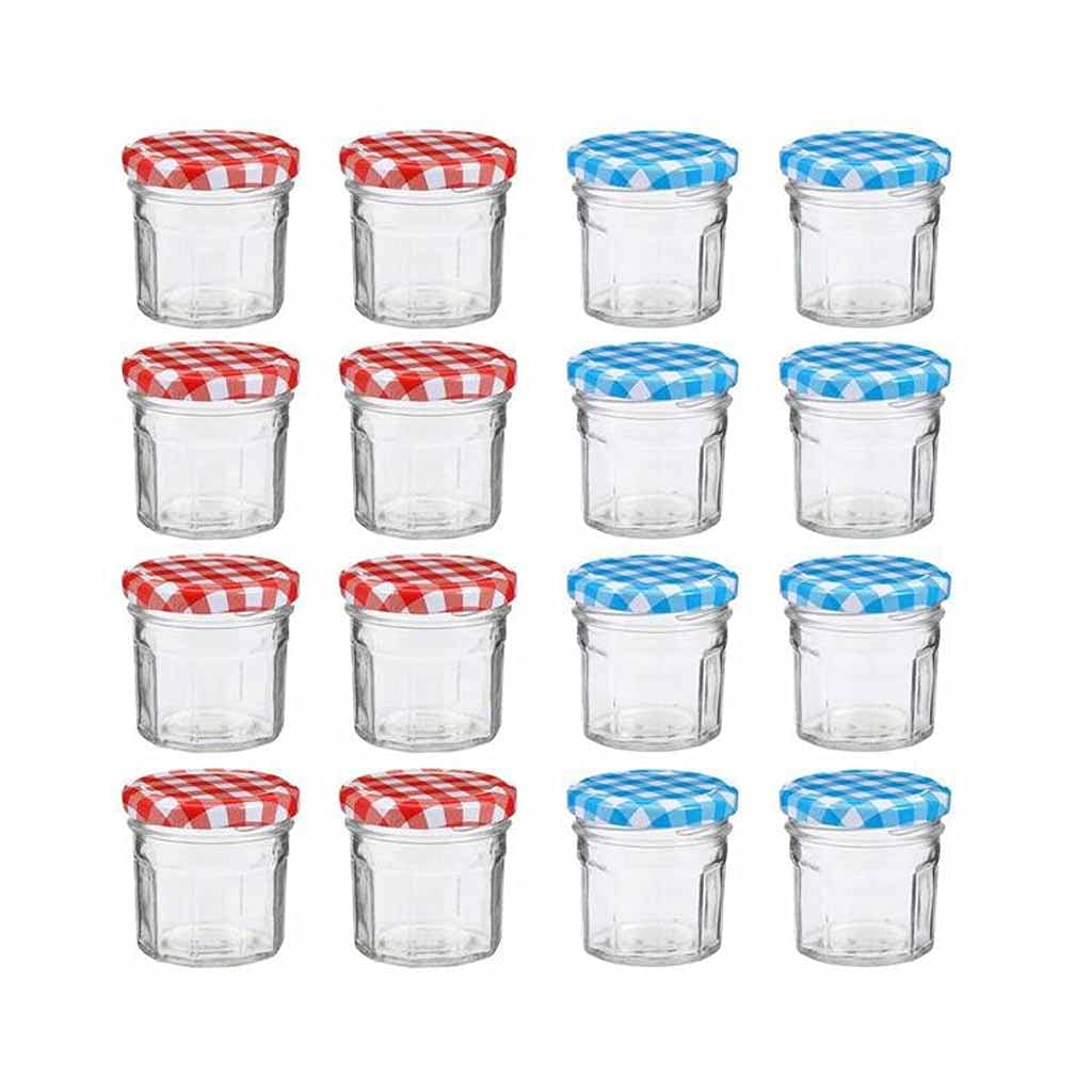 12-Piece Glass Jam Jars with Airtight Lids - 50ml/100ml Honey Storage Containers for Pickles, Candies, Tea & Coffee - Perfect for Kitchen Pantry Organization & DIY Gift Packaging (Large Size) - TWDYC