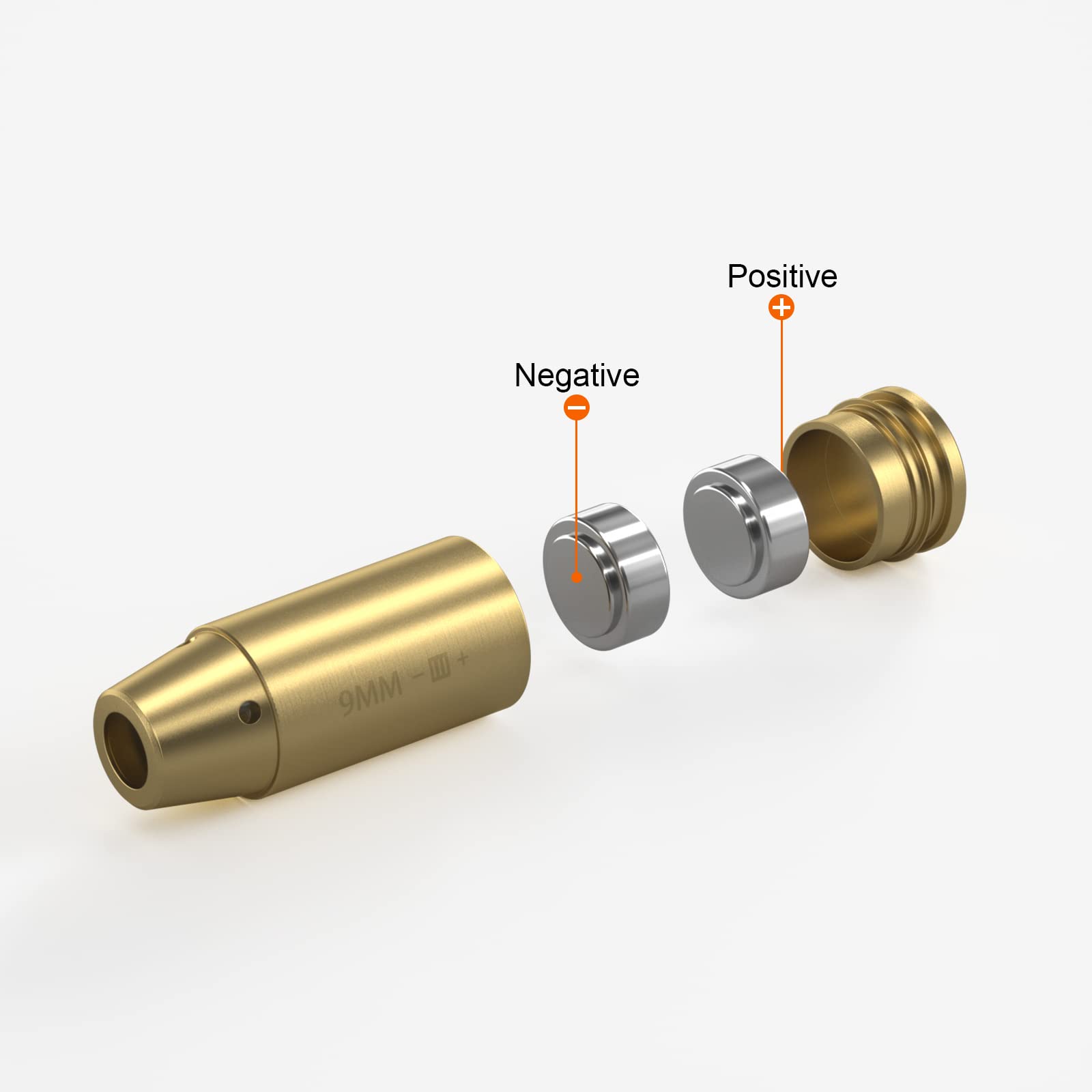 9MM Red Laser Bore Sight - Precision Zeroing Boresighter for 9mm Pistols & Rifles | Includes 6 Sets Batteries | Perfect for Gunsmithing, Hunting & Range Shooting