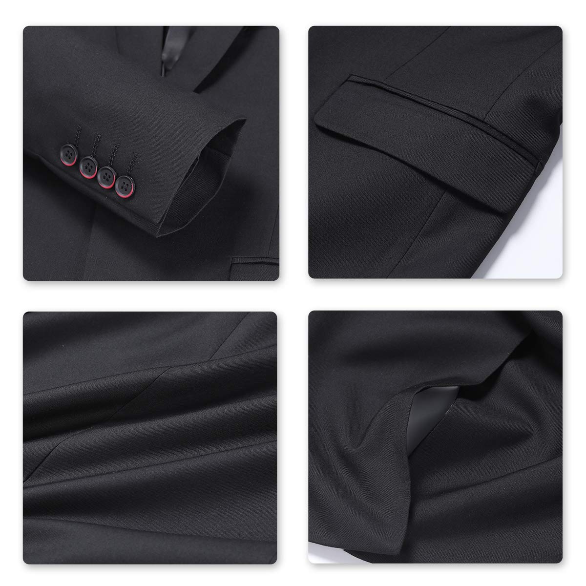 Slim Fit Men's Blazer - Formal Business & Wedding Suit Jacket for Office & Events