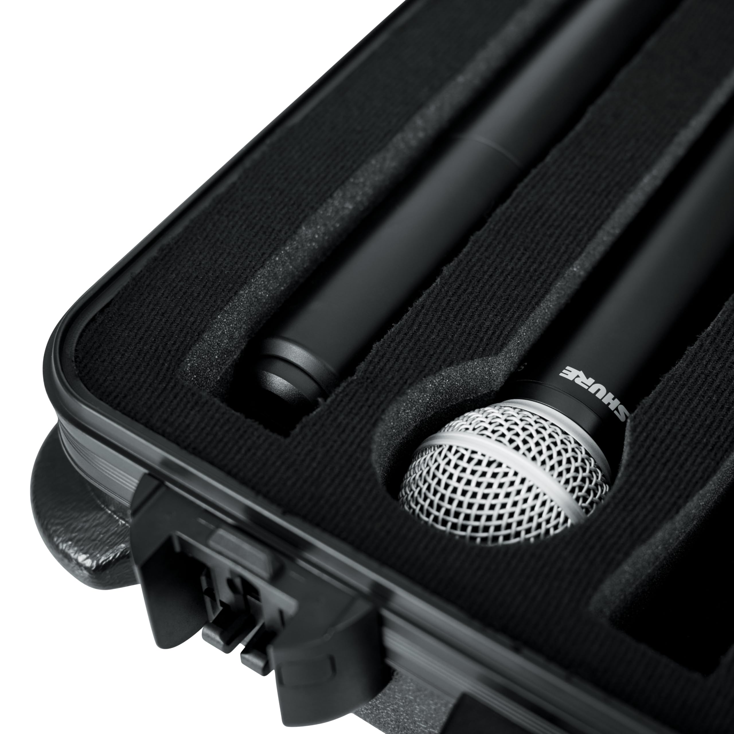 GTSA-MICW6 TSA Approved Wireless Microphone Case - Hardshell Storage for 6 Mics with Secure Latches | Perfect for Live Performances, Studio Sessions & Traveling Musicians