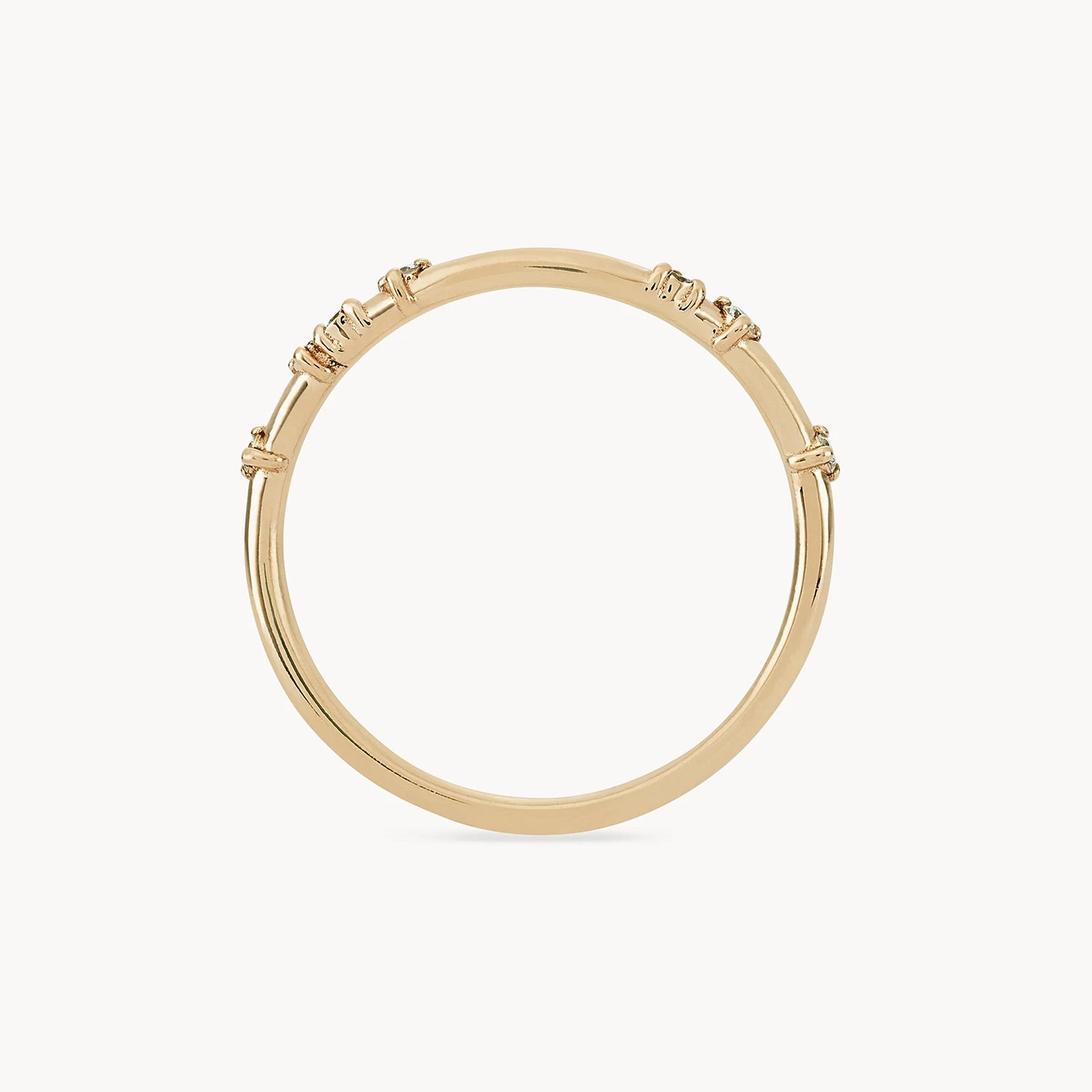14K Yellow Gold Alate Ring with White Diamond - Elegant Jewelry for Women, Perfect for Weddings, Anniversaries & Special Occasions