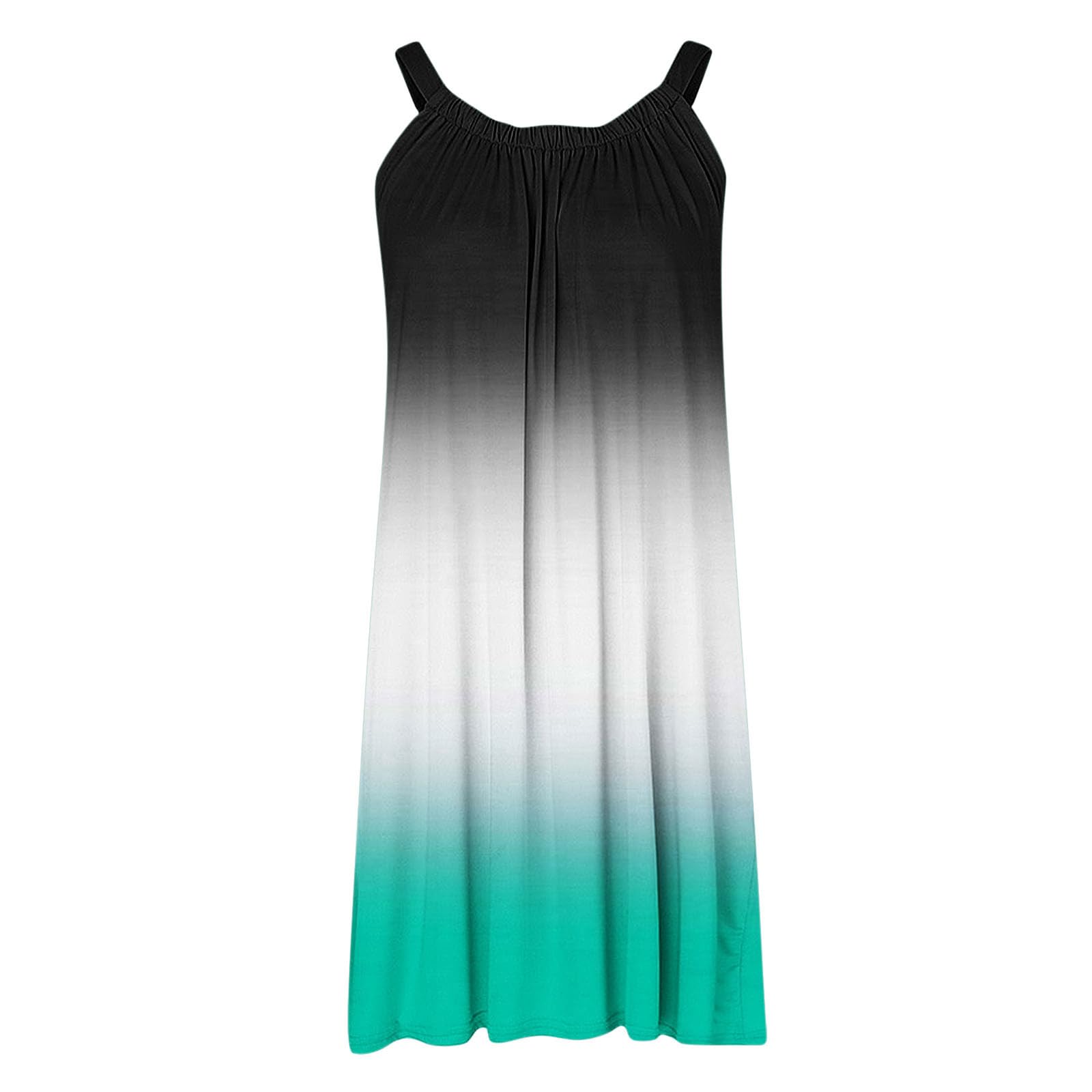 Women's Casual Boho Floral Print Sundress - Sleeveless Midi Beach Dress for Summer 2025 | Black T-Shirt Style Cover Up | Perfect for Vacations, Pool Parties & Outdoor Brunch