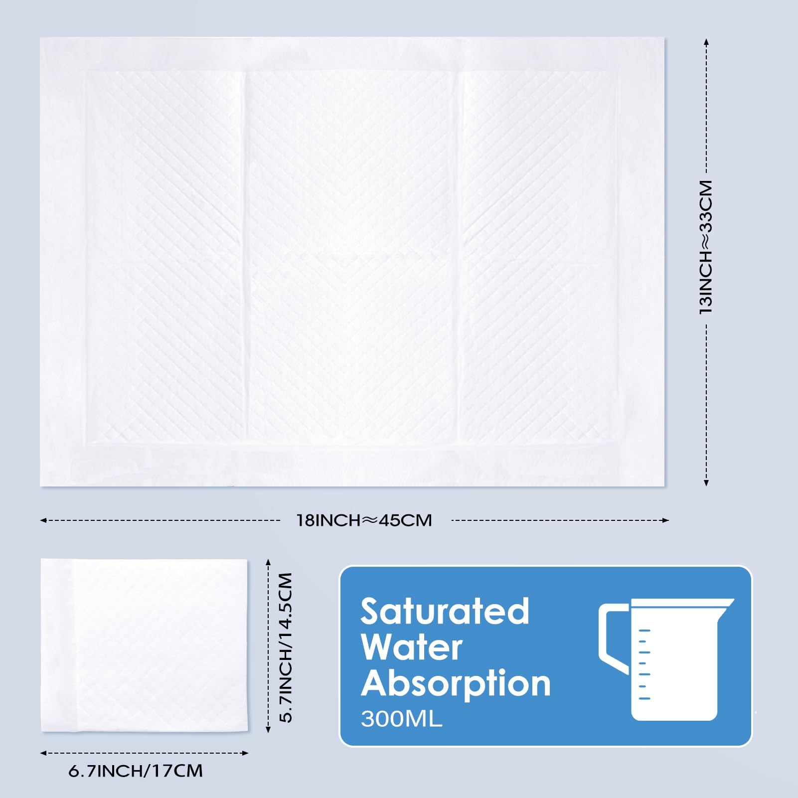 100 Pack Disposable Baby Changing Pads - 13