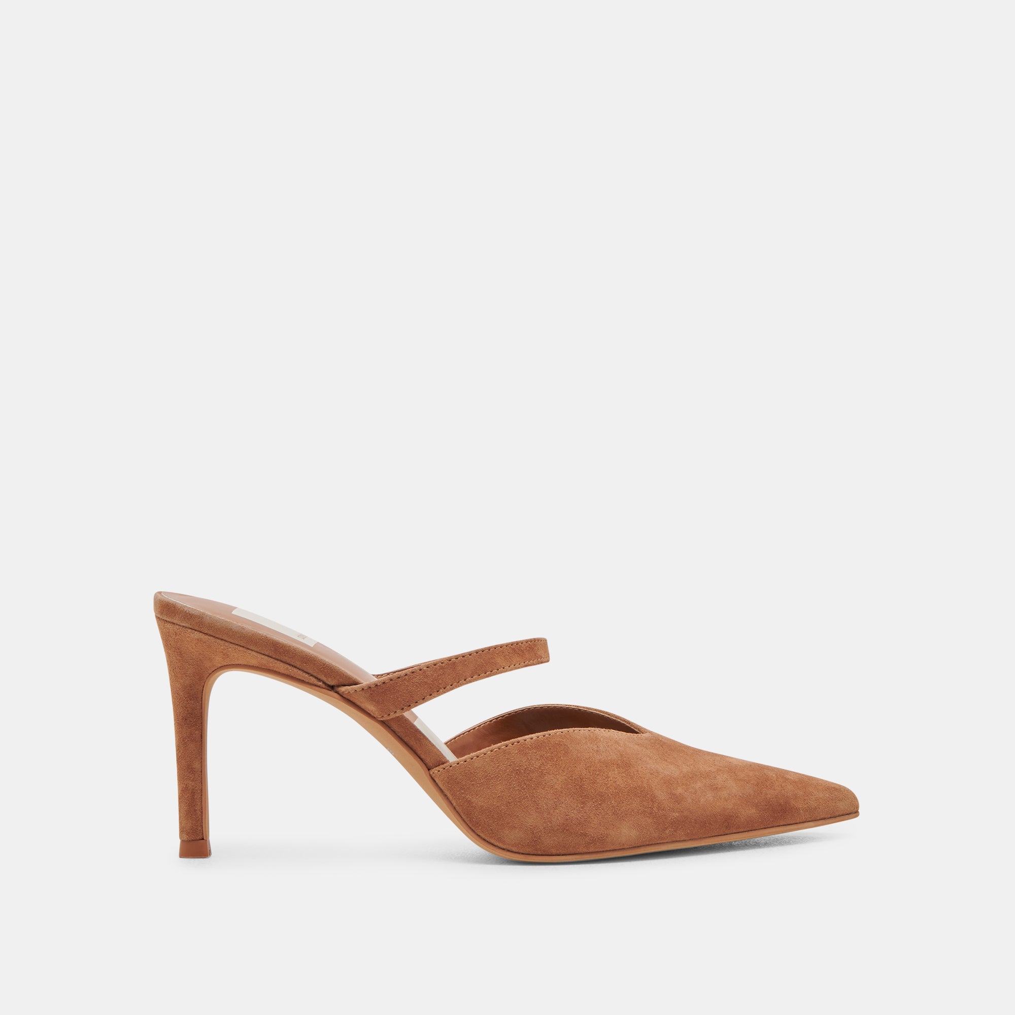 KANIKA Women's Suede High Heels - Comfortable Pumps for Work, Party & Wedding - Stylish Pecan Brown Dress Shoes for Women