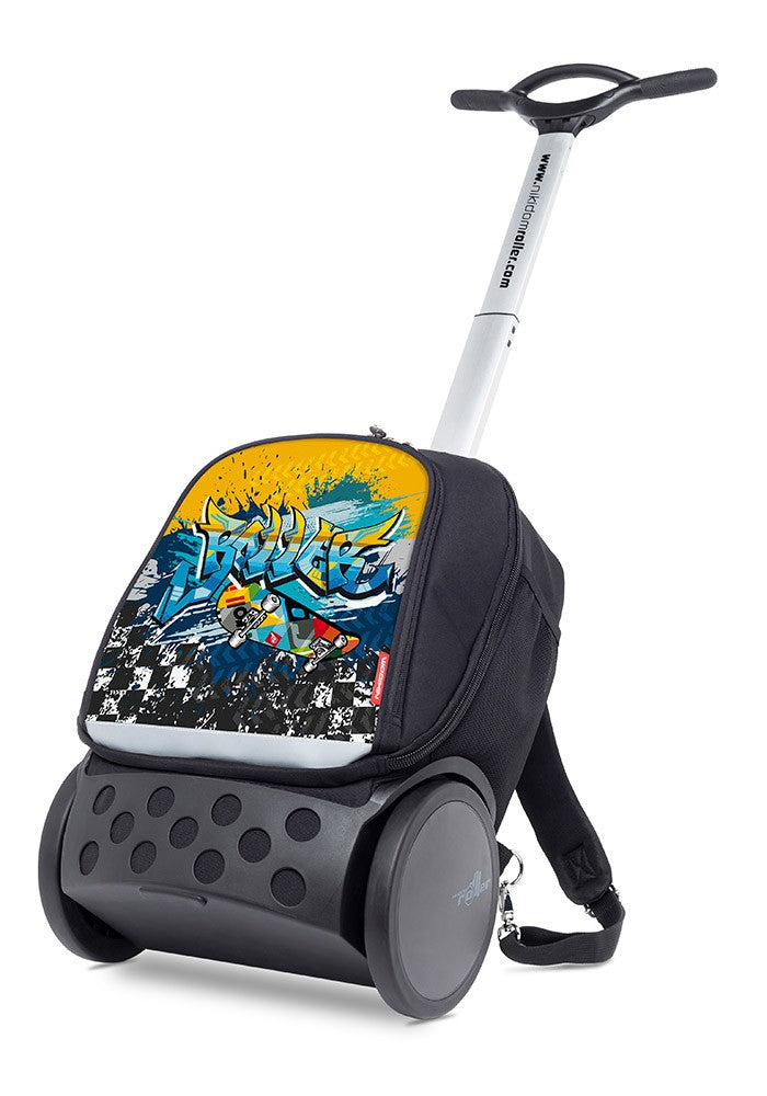 Nikidom Roller UP Trolley School Backpack - Lightweight Wheeled Luggage for Kids & Teens - Perfect for School, Travel & Daily Commute