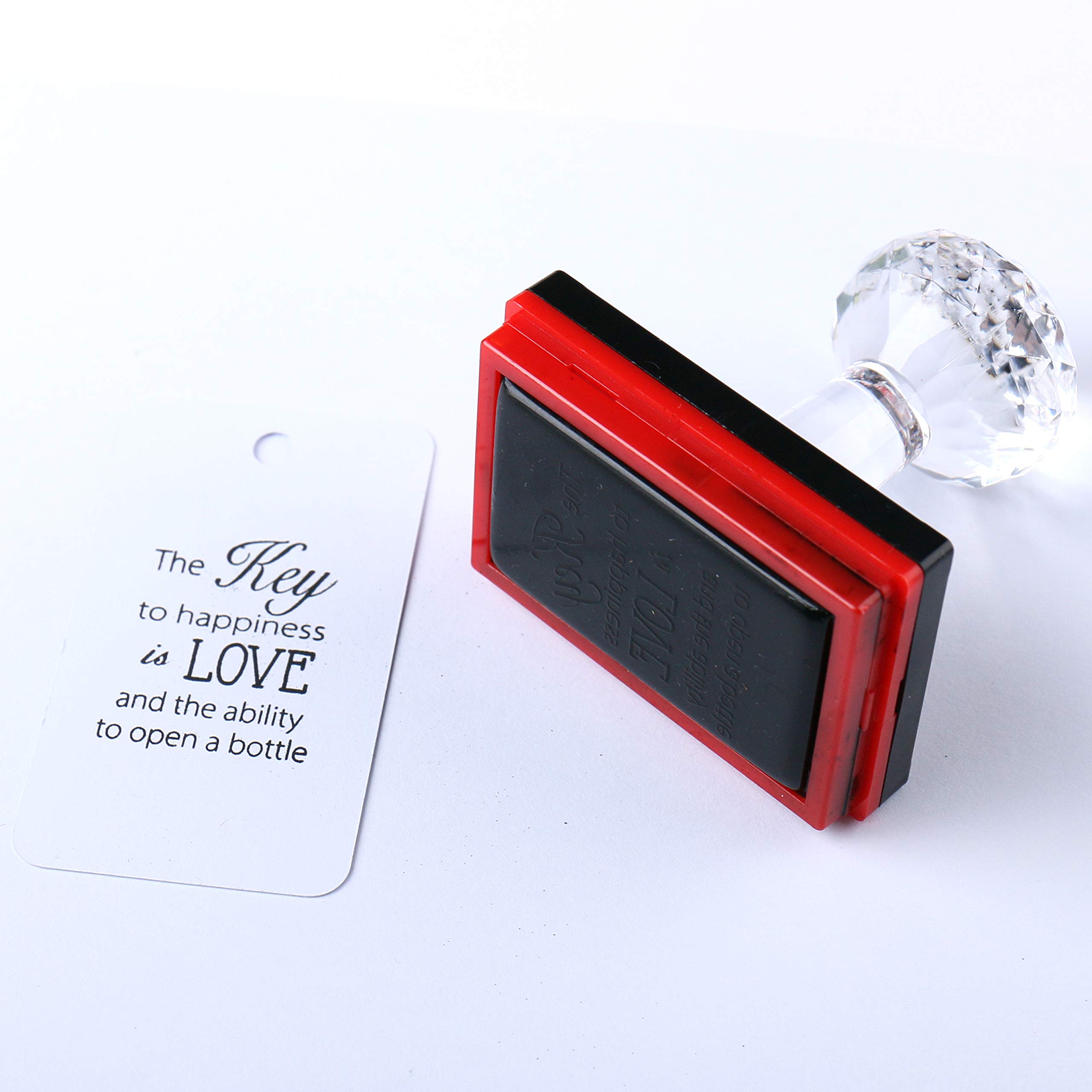 Wedding Tag Stamp with Bottle Opener - Self-Inking Rubber Stamp for Cards, Planner & Thank You Gifts - Perfect for Wedding Favors, Invitations & DIY Crafts