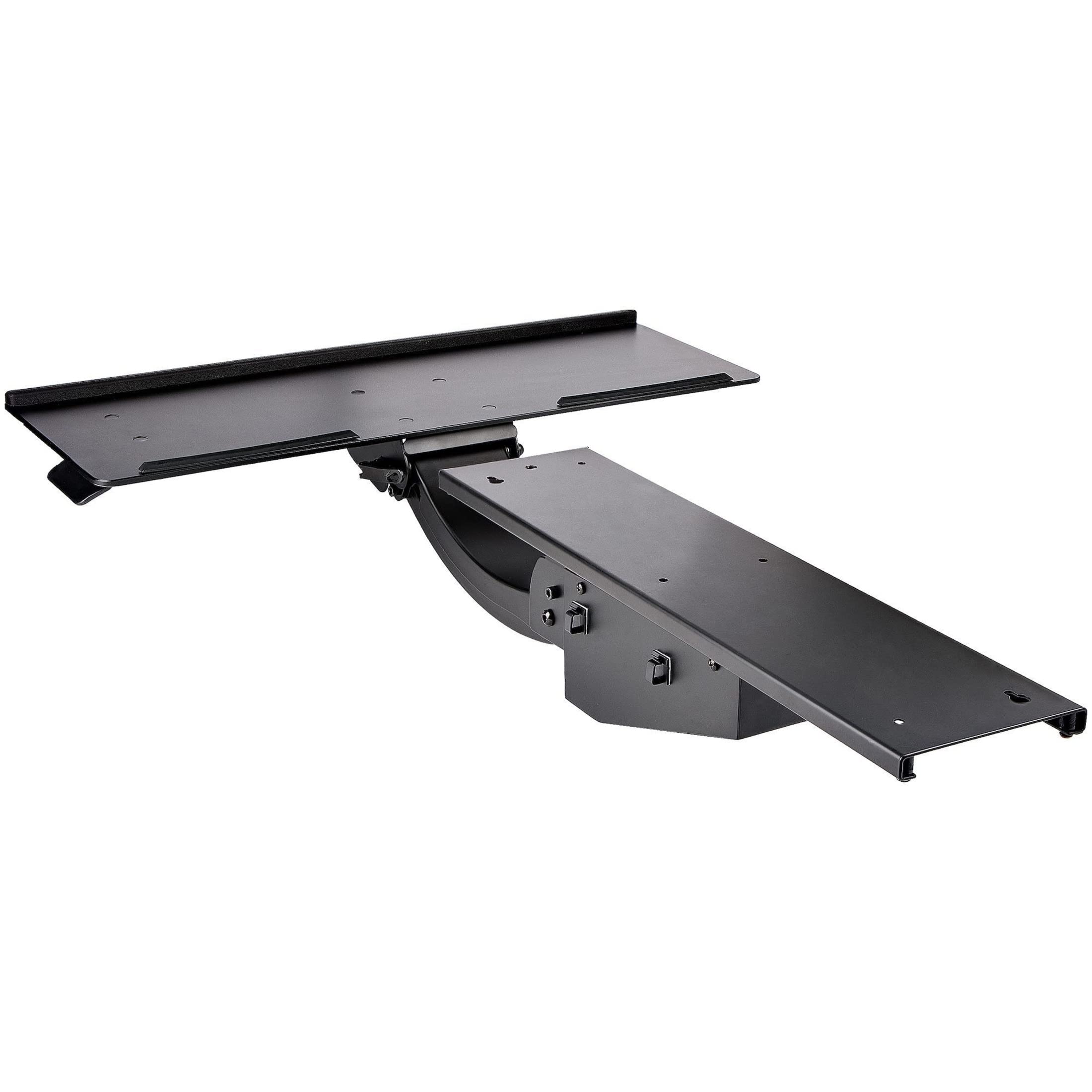 StarTech.com Under Desk Keyboard Tray - Full Motion & Height Adjustable Ergonomic Keyboard and Mouse Platform (10