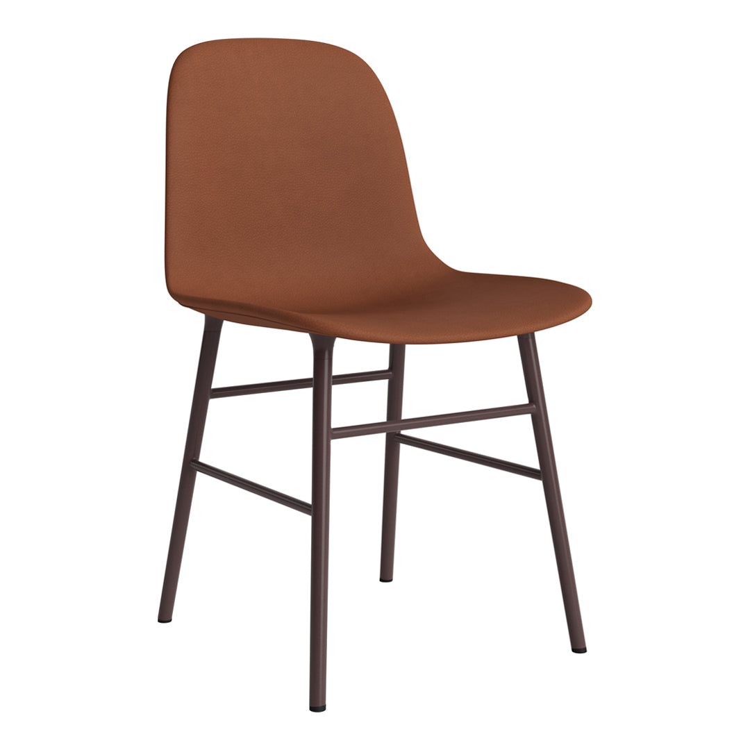 Modern Form Chair with Sturdy Metal Legs & Comfortable Upholstery - Perfect for Home Office, Living Room, or Dining Room Decor