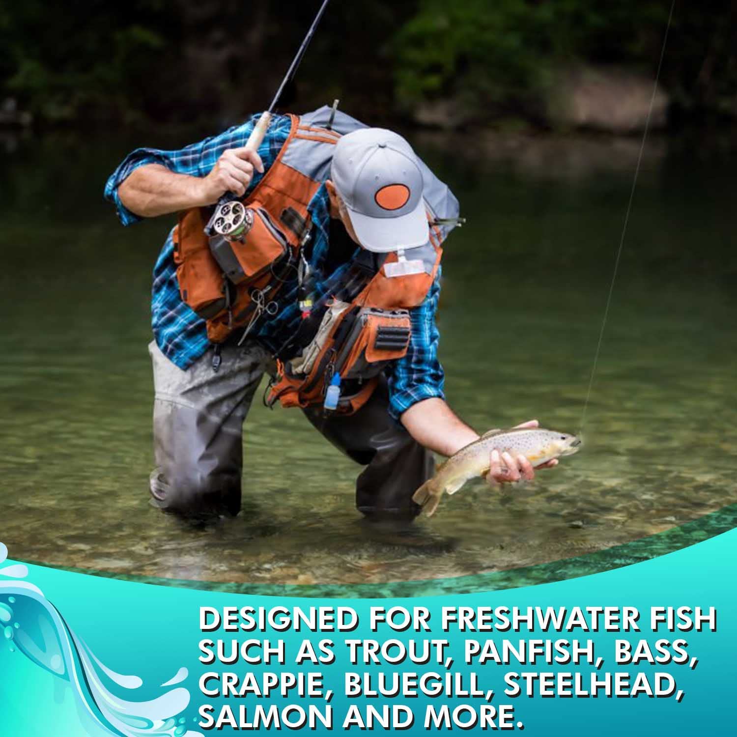 Premium Fly Fishing Flies Kit - 48 Trout Flies in 12 Patterns (Size 12 & 14, 2 Each) with Durable Fly Box | Dry Flies for Trout Fishing | Perfect for Freshwater Streams, Rivers and Lakes