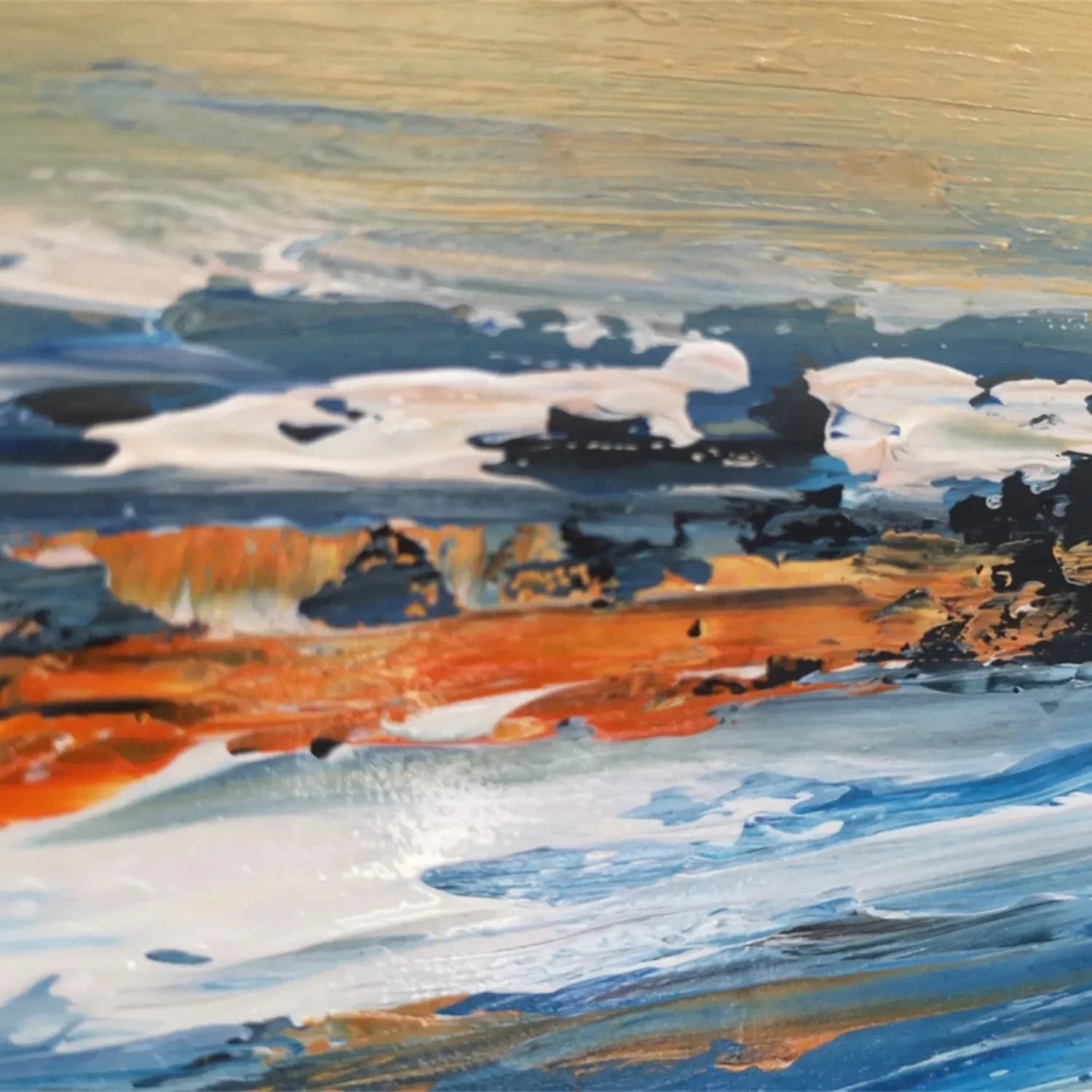 Ocean and Sky Painting #OS 180 - Stunning Seascape Wall Art for Home & Office Decor - Perfect for Living Room, Bedroom or Beach House