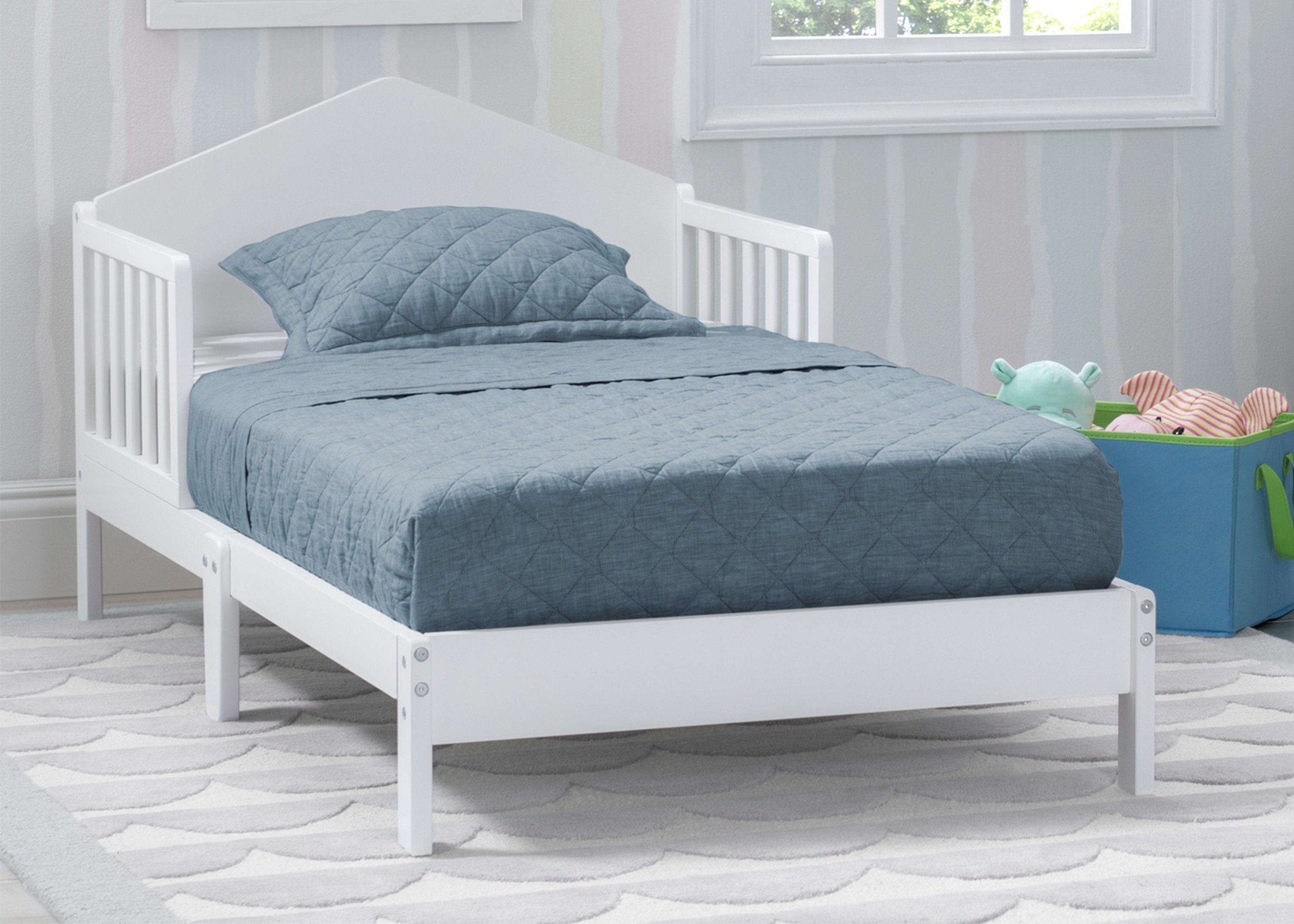 Best Homestead Toddler Bed for Kids - Safe & Comfortable Wooden Toddler Bed for Boys & Girls - Perfect for Nursery, Daycare & Home Use