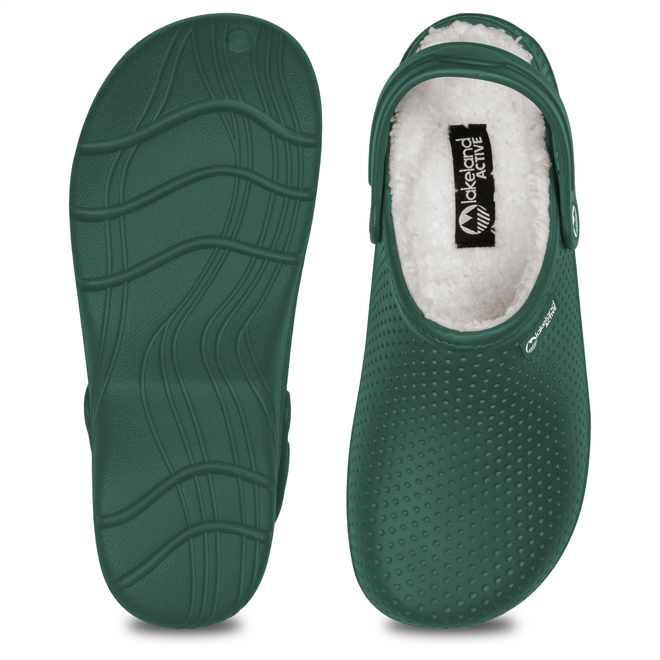 Women's Warm Fleece-Lined Clogs - Slip-Resistant Indoor/Outdoor House Shoes for Winter Comfort at Home & Garden