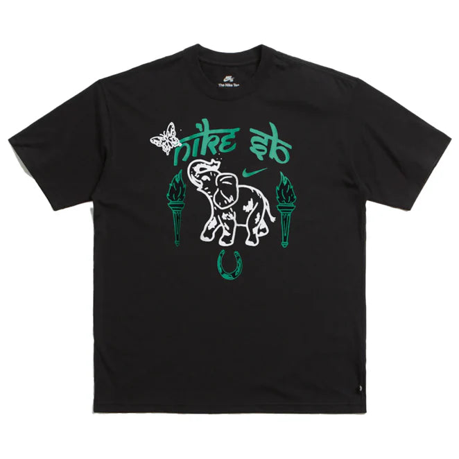 Nike SB Max90 Elephant Graphic T-Shirt for Men - Black | Skateboarding & Streetwear Fashion | Casual Wear & Everyday Outfits