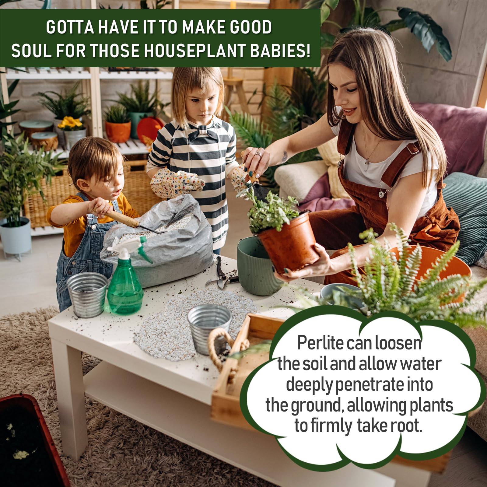 15QT Horticultural Perlite Bulk - Organic Perlite for Plants (3-6mm) | Course Perlite for Gardening, Indoor & Houseplants | Promotes Soil Aeration, Root Growth & Water Drainage | Perfect for Potting Mix, Hydroponics & Seed Starting