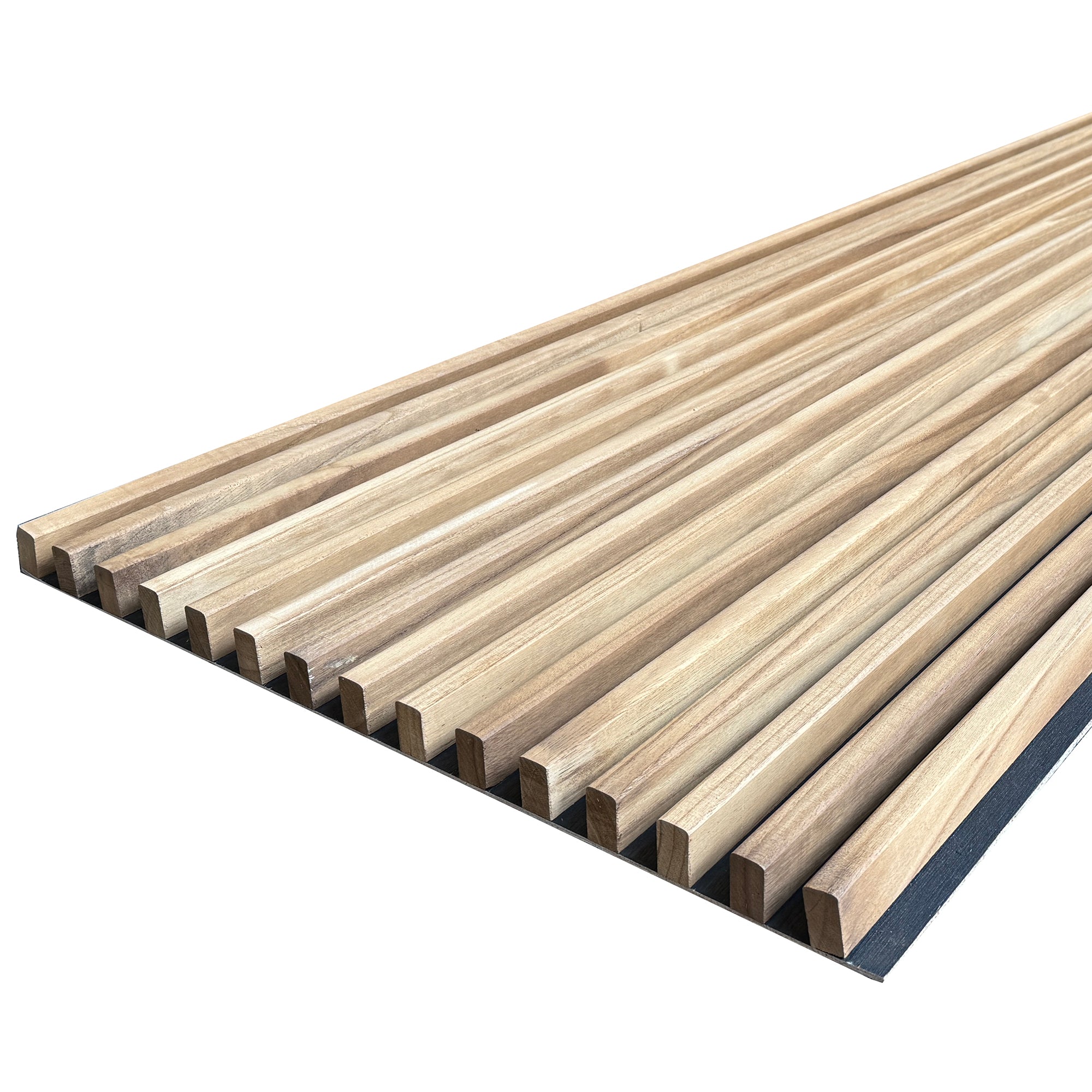 Premium WOODFLEX Flexible Outdoor Hardwood Batten Pool Fence Cladding - Oak & Black (2400mm x 600mm) | Durable Weatherproof Pool Safety Barrier for Backyard, Garden & Commercial Use