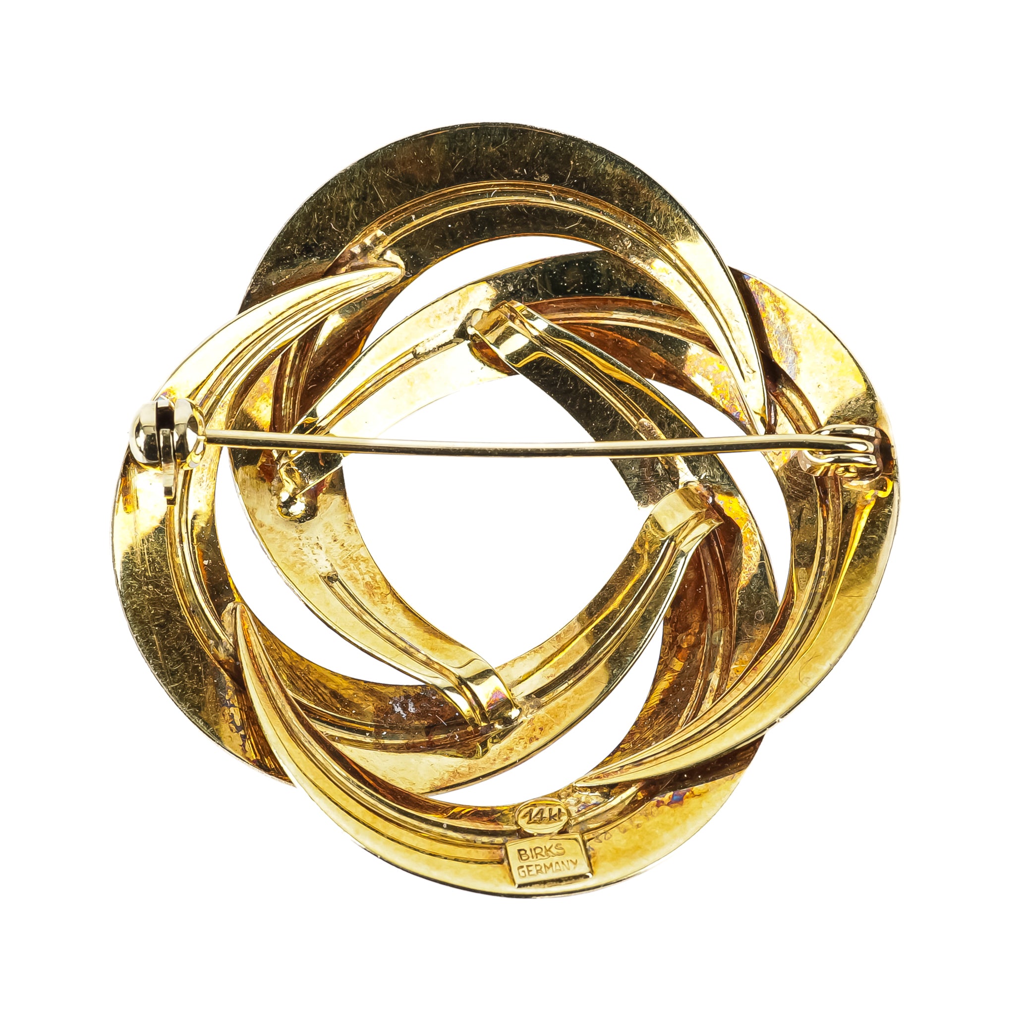 14K Yellow Gold Love Knot Brooch - Elegant Vintage Jewelry for Women | Perfect for Weddings, Anniversaries & Special Occasions