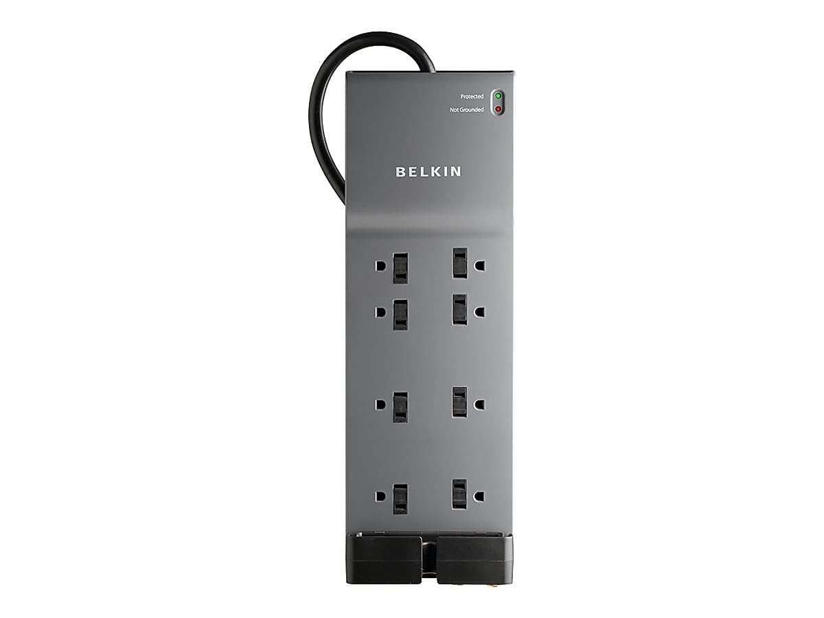 Belkin BE108200-06 8-Outlet Surge Protector with Basic Protection for Home & Office - Safeguard Electronics, Computers & Appliances from Power Surges