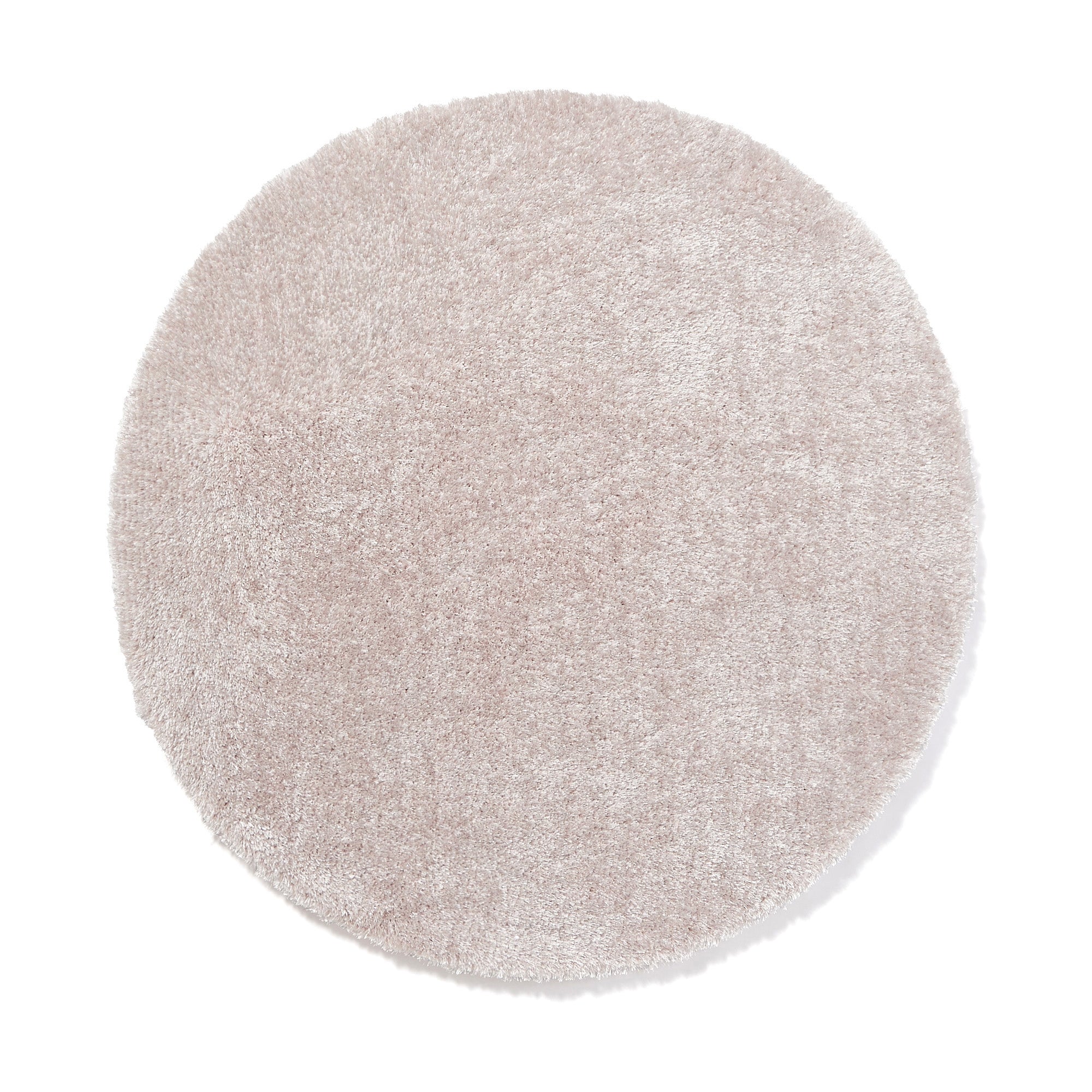 Soft Pink Memory Foam Round Rug - 59