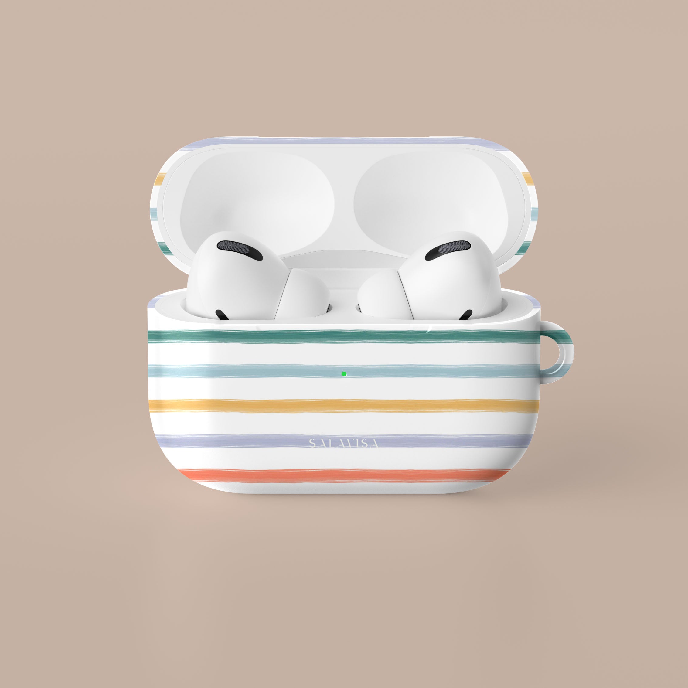Trendy Summer Stripes AirPods Case Cover - Cute Protective Case for AirPods 1/2/3 & Pro - Perfect for Beach, Travel & Outdoor Activities