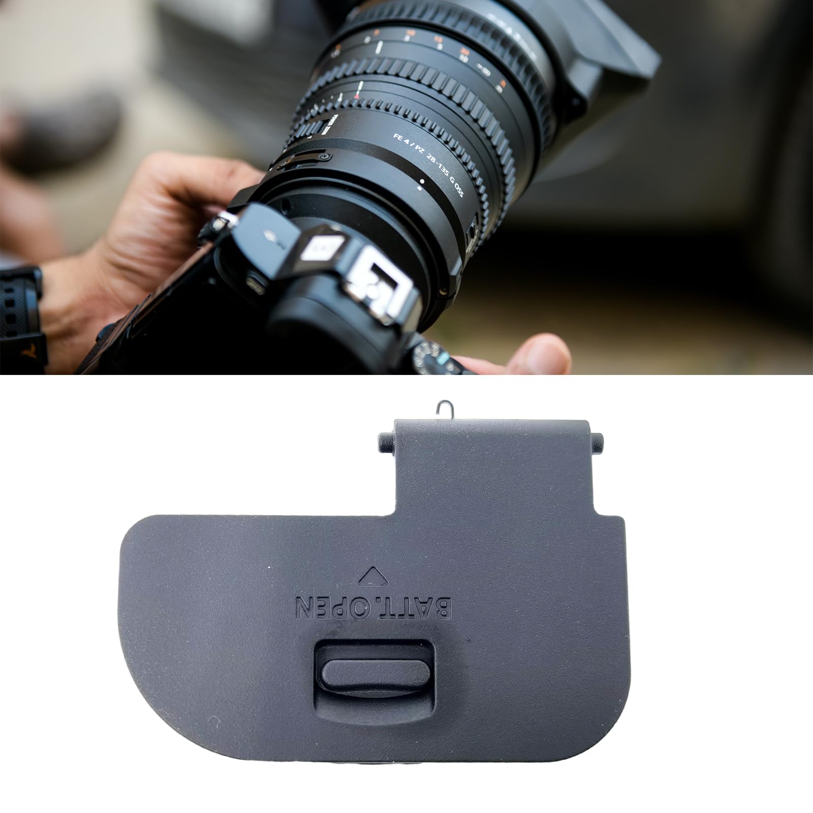 Original Canon EOS 6D Mark II Battery Door Cover Replacement - Compatible with 6D2 & 6DII Digital Cameras - Durable Camera Accessory for Travel & Outdoor Photography