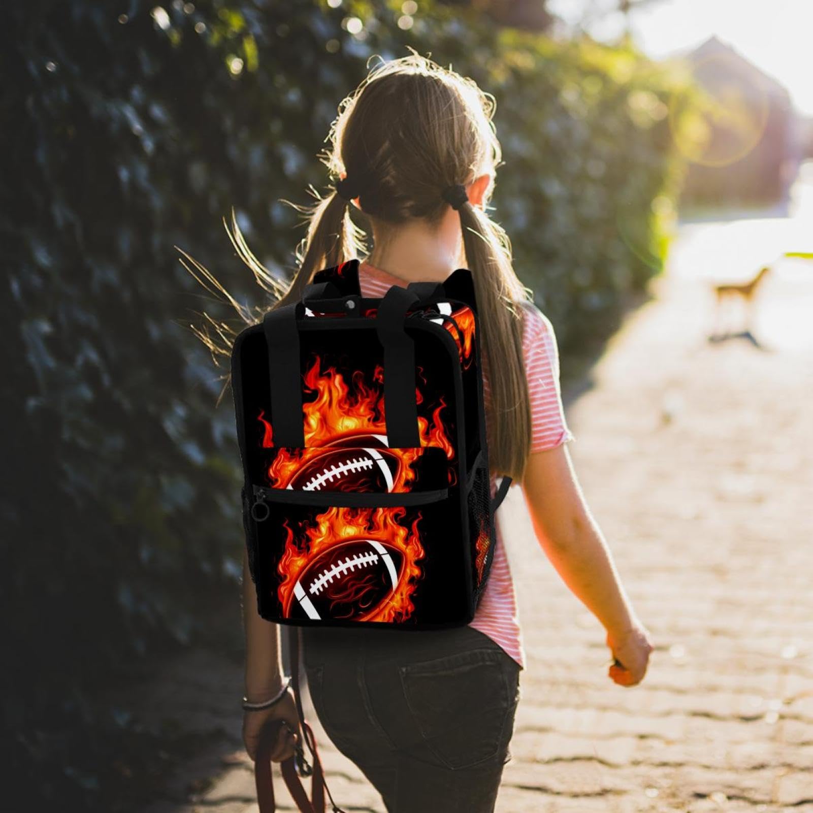 Best Travel Backpack for Men & Women - Durable American Football Design Backpack for Hiking, Camping & Daily Commute