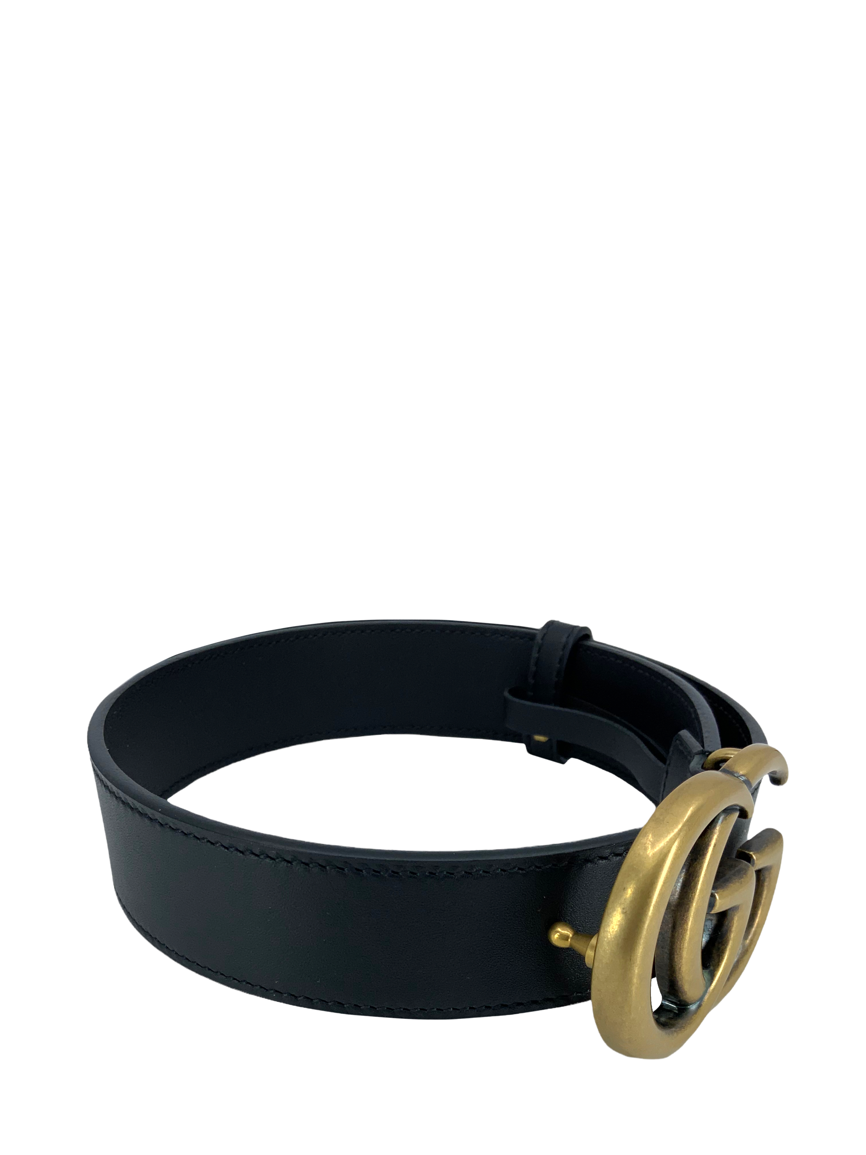 Authentic GUCCI GG Marmont Leather Belt - Size 80 (32